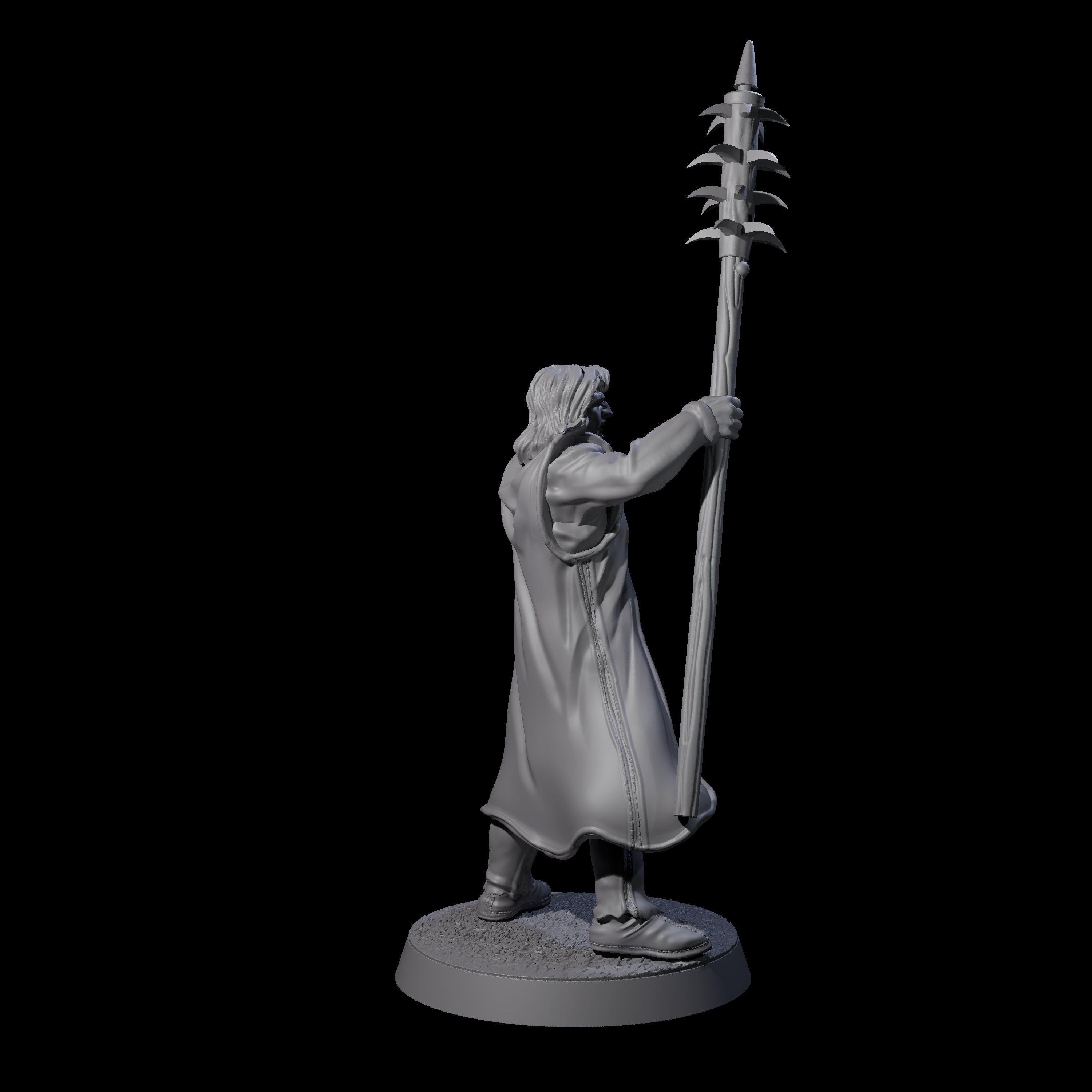 Brave Peasant Soldier C Miniature for Dungeons and Dragons, Pathfinder or other TTRPGs