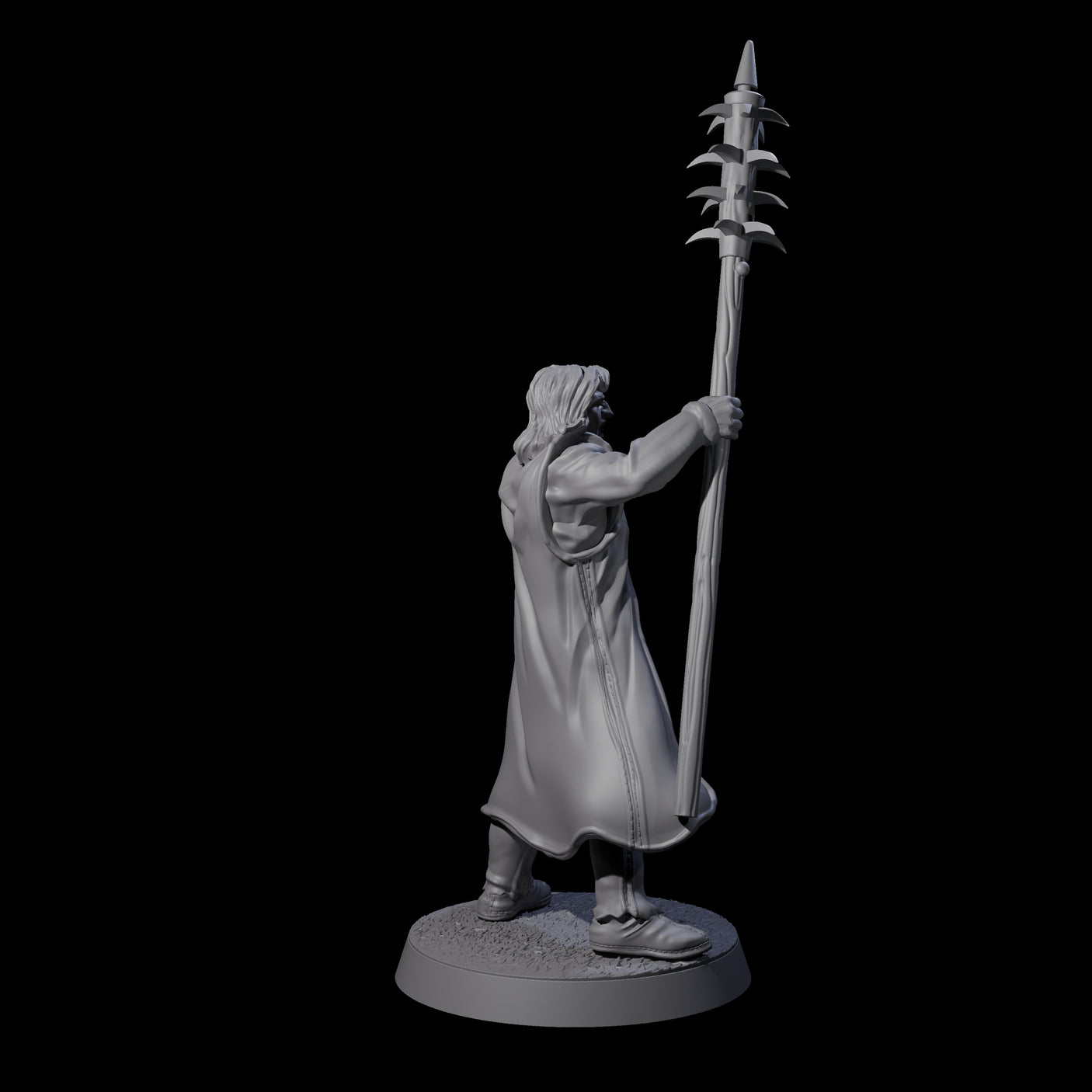 Brave Peasant Soldier C Miniature for Dungeons and Dragons, Pathfinder or other TTRPGs