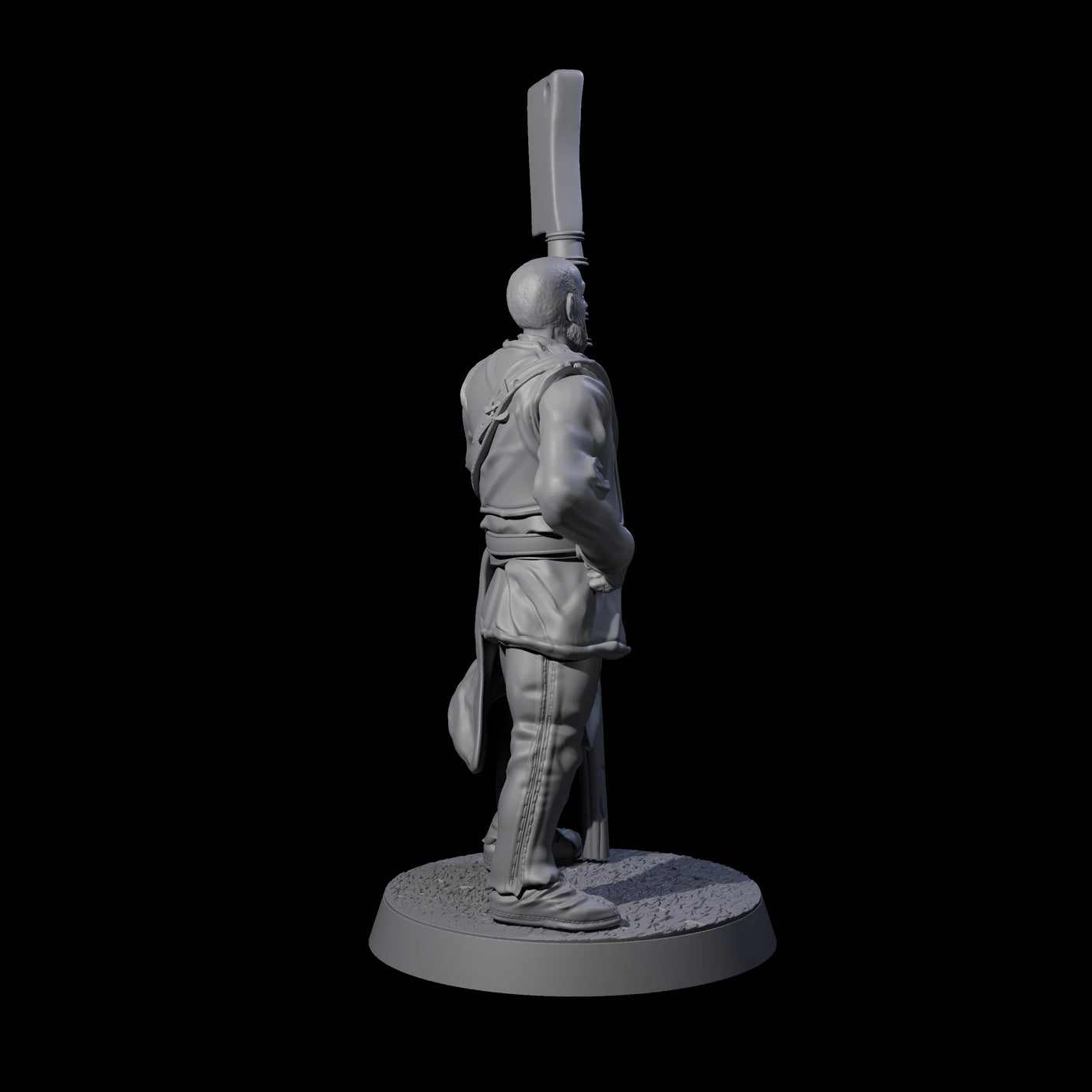 Brave Peasant Soldier D Miniature for Dungeons and Dragons, Pathfinder or other TTRPGs