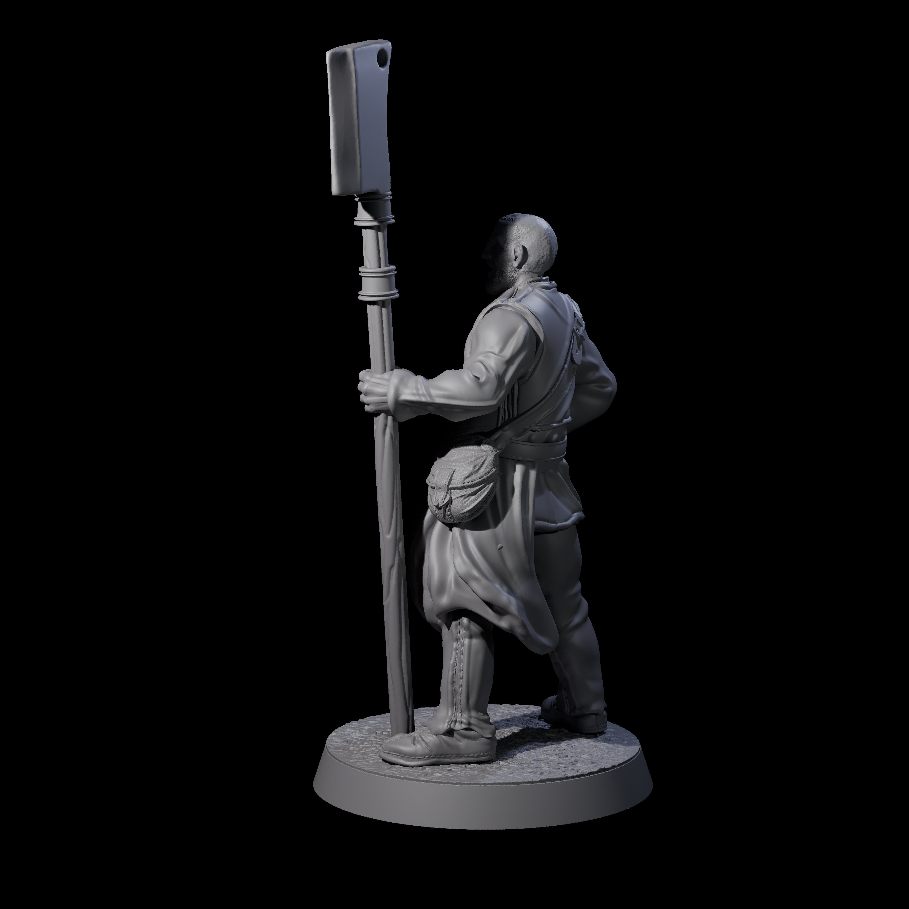 Brave Peasant Soldier D Miniature for Dungeons and Dragons, Pathfinder or other TTRPGs