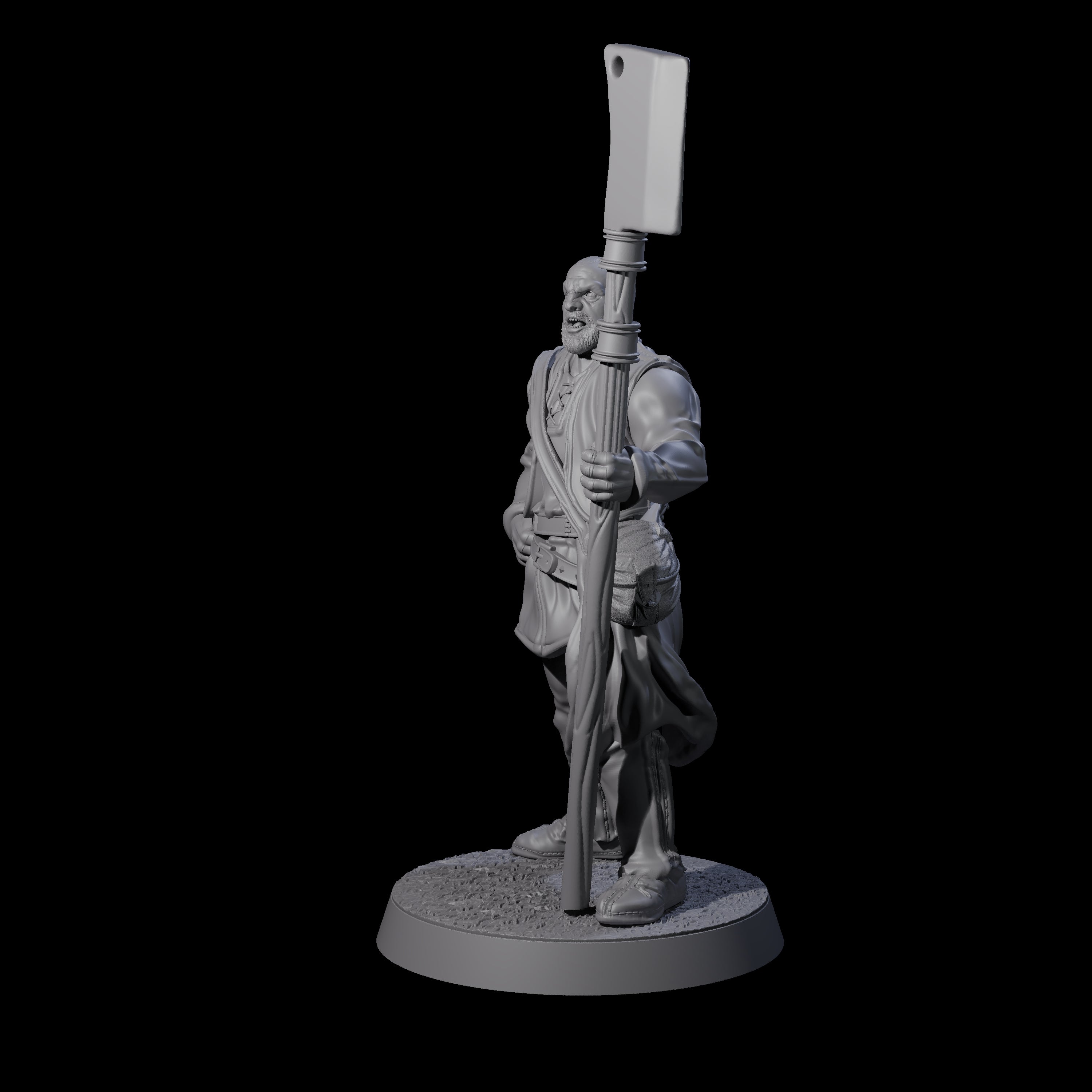 Brave Peasant Soldier D Miniature for Dungeons and Dragons, Pathfinder or other TTRPGs