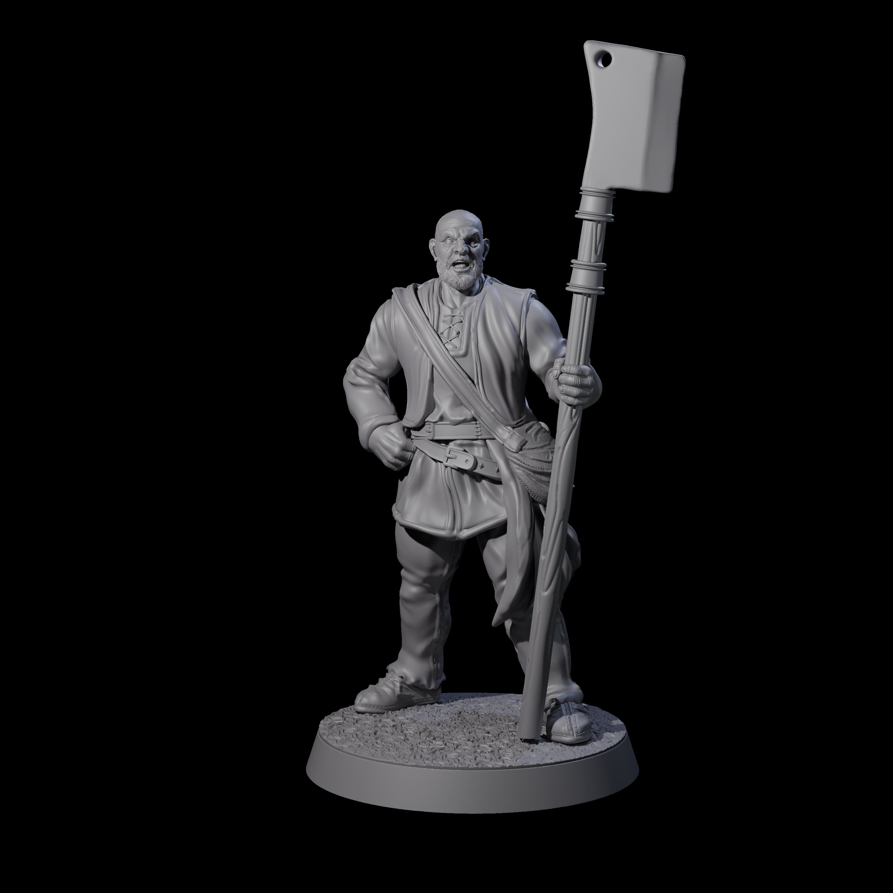 Brave Peasant Soldier D Miniature for Dungeons and Dragons, Pathfinder or other TTRPGs