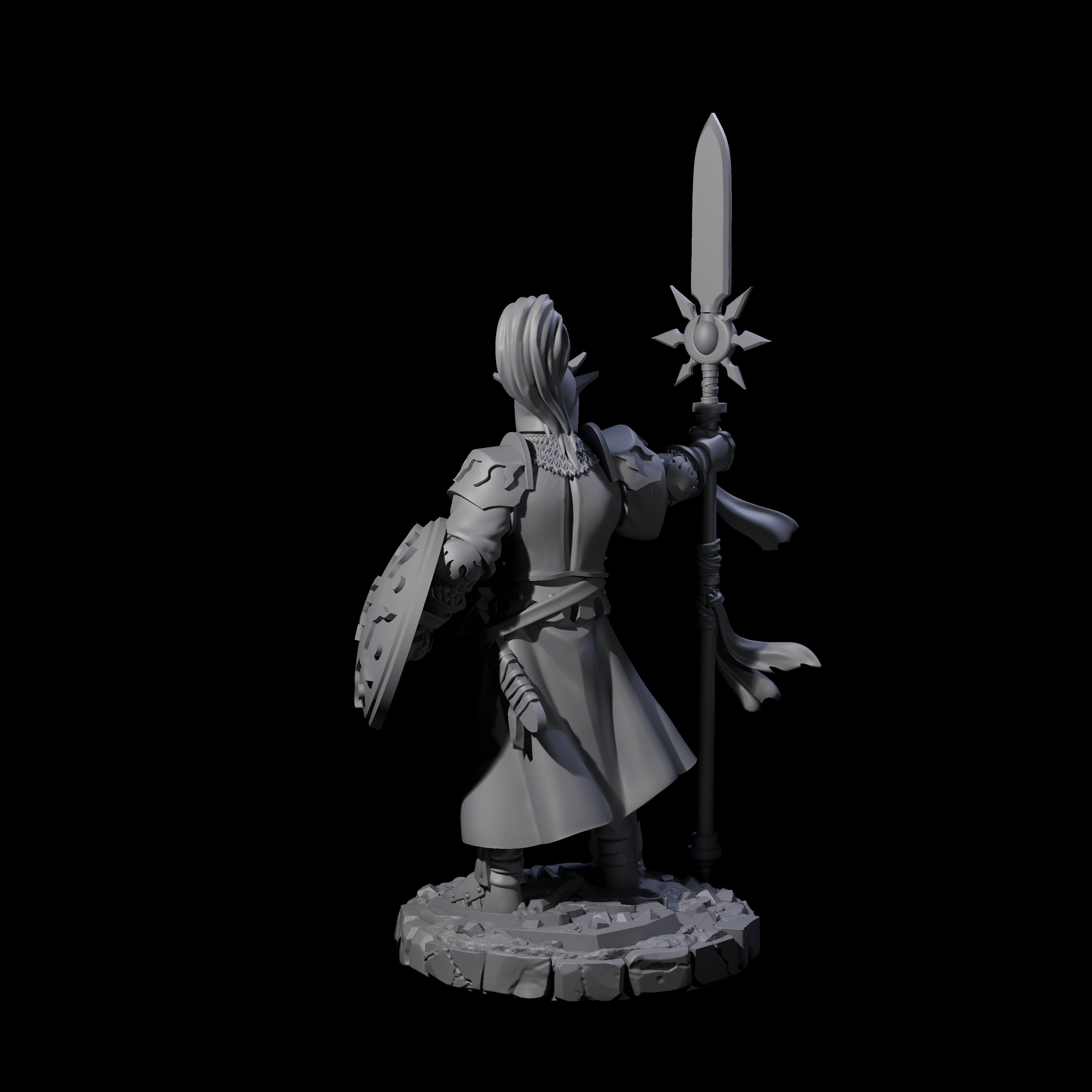 Brave Static Knight Miniature for Dungeons and Dragons, Pathfinder or other TTRPGs