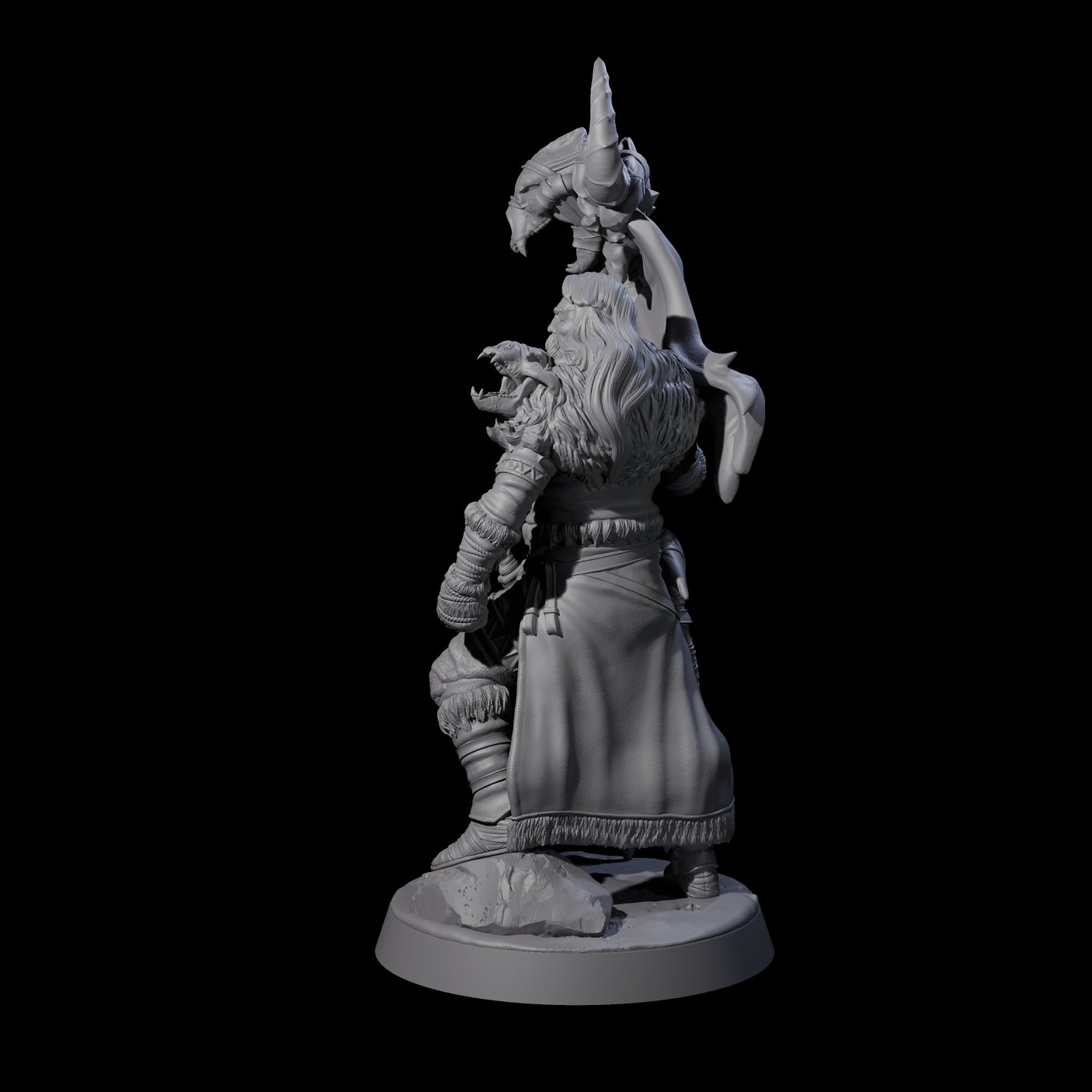 Brave Woodland Barbarian G Miniature for Dungeons and Dragons, Pathfinder or other TTRPGs