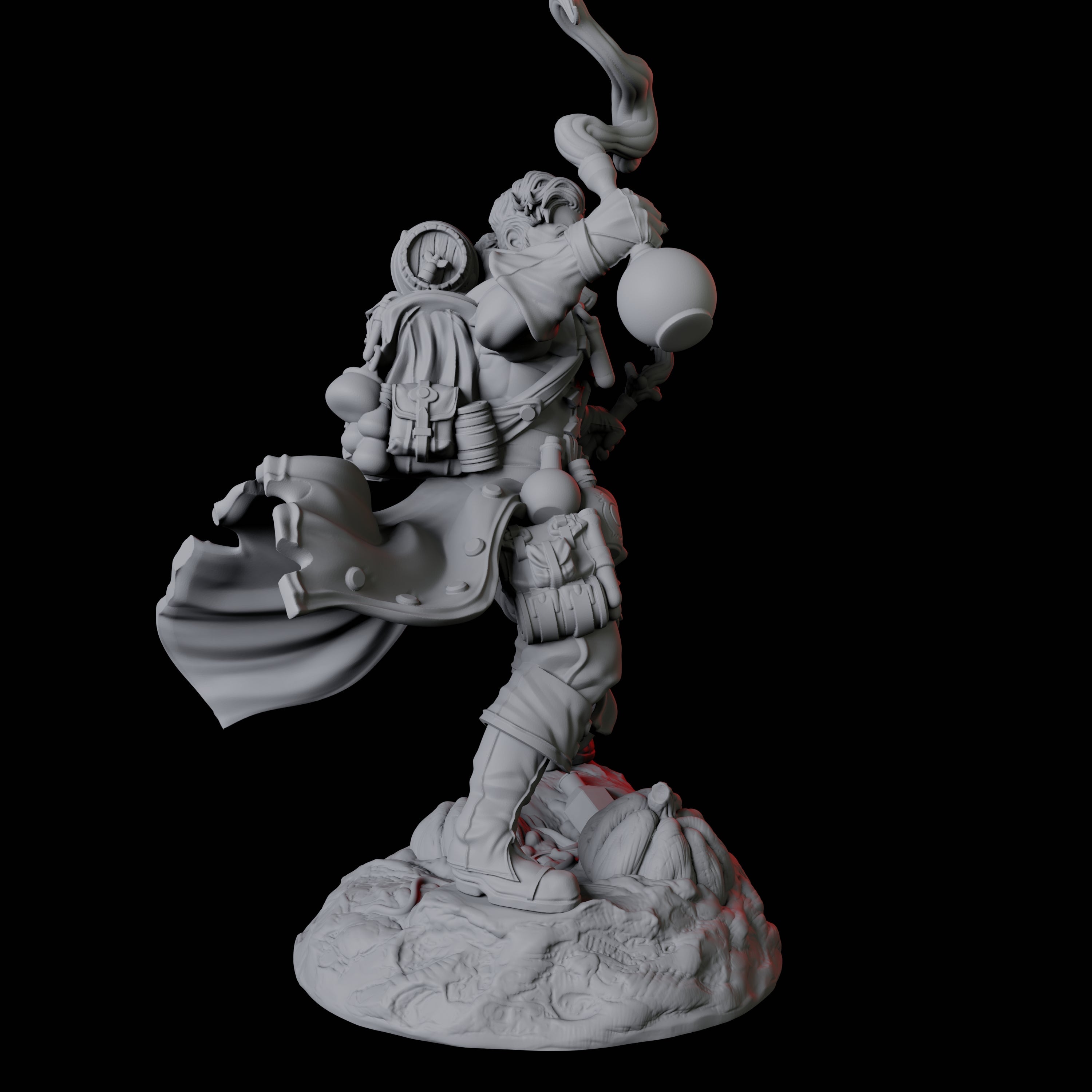Brewing Alchemist Miniature for Dungeons and Dragons, Pathfinder or other TTRPGs