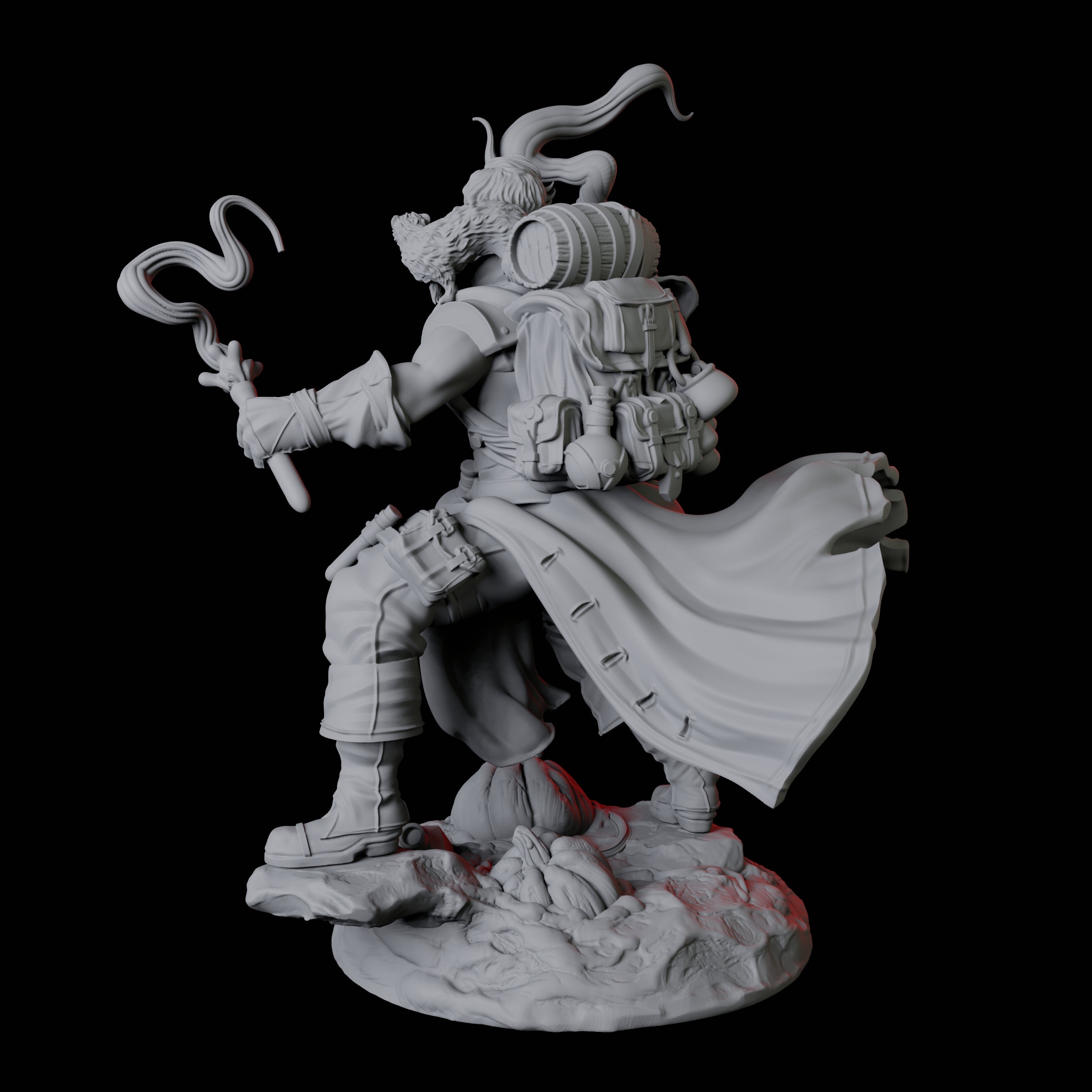 Brewing Alchemist Miniature for Dungeons and Dragons, Pathfinder or other TTRPGs