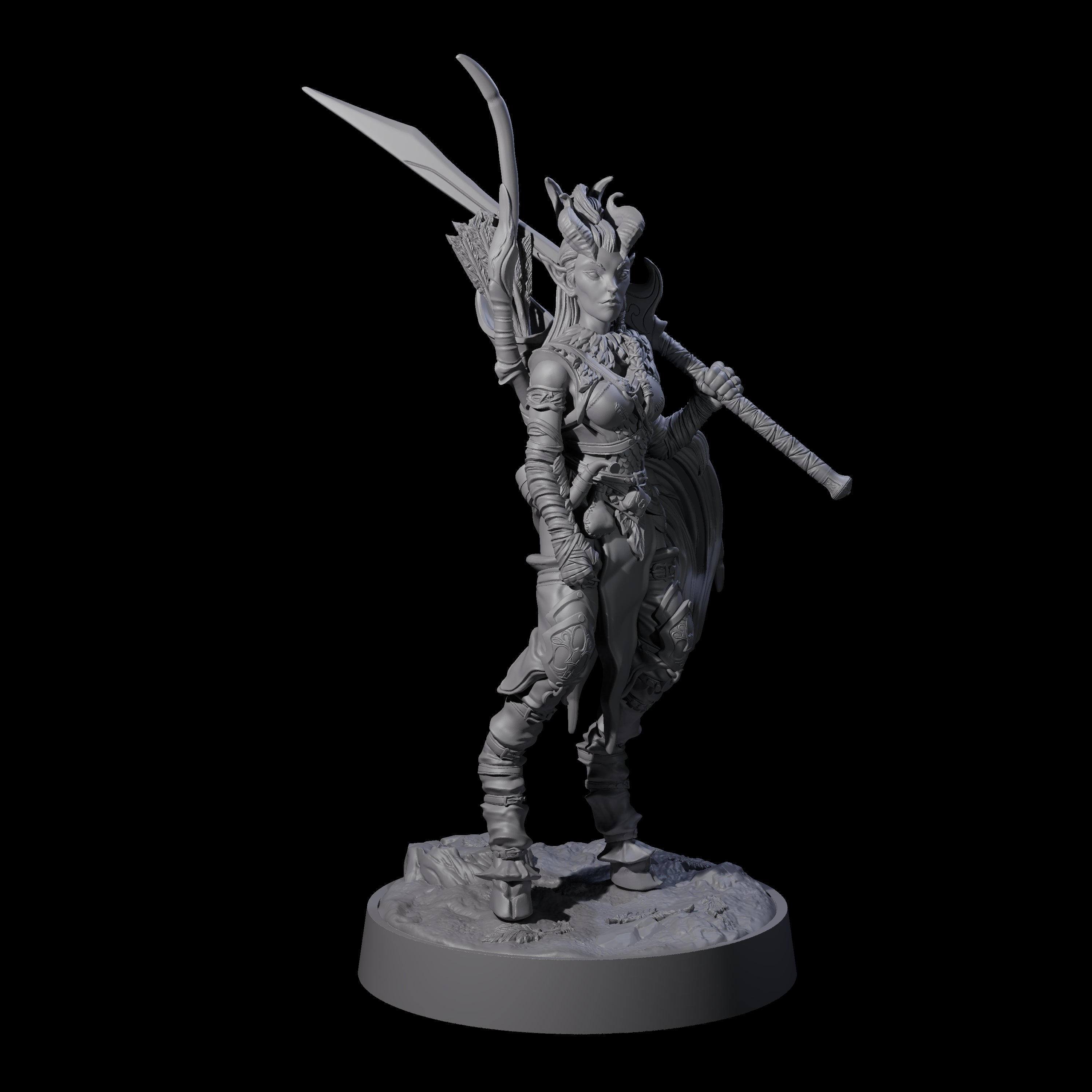 Briallyn - Glavied Satyr Hunter Miniature for Dungeons and Dragons, Pathfinder or other TTRPGs