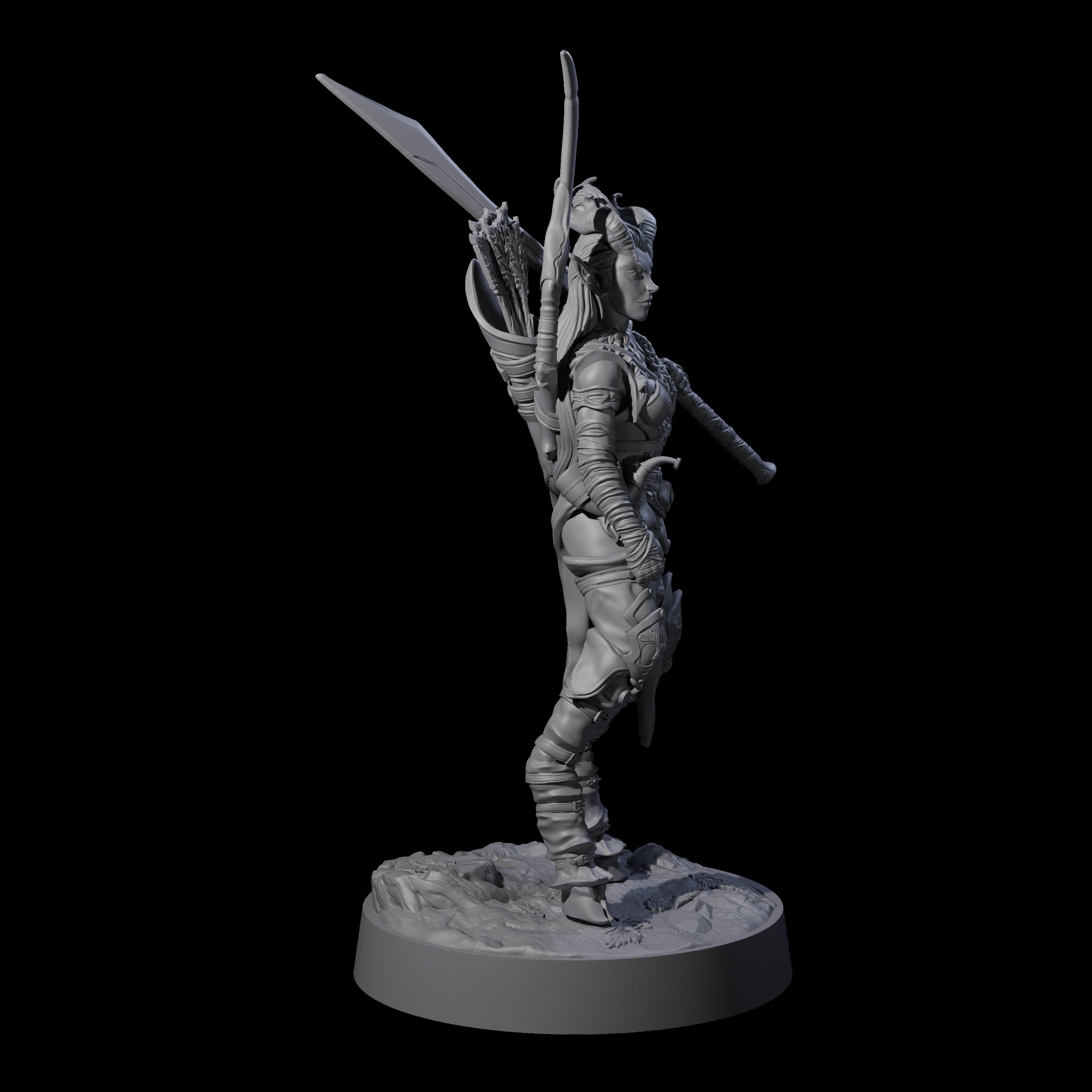 Briallyn - Glavied Satyr Hunter Miniature for Dungeons and Dragons, Pathfinder or other TTRPGs