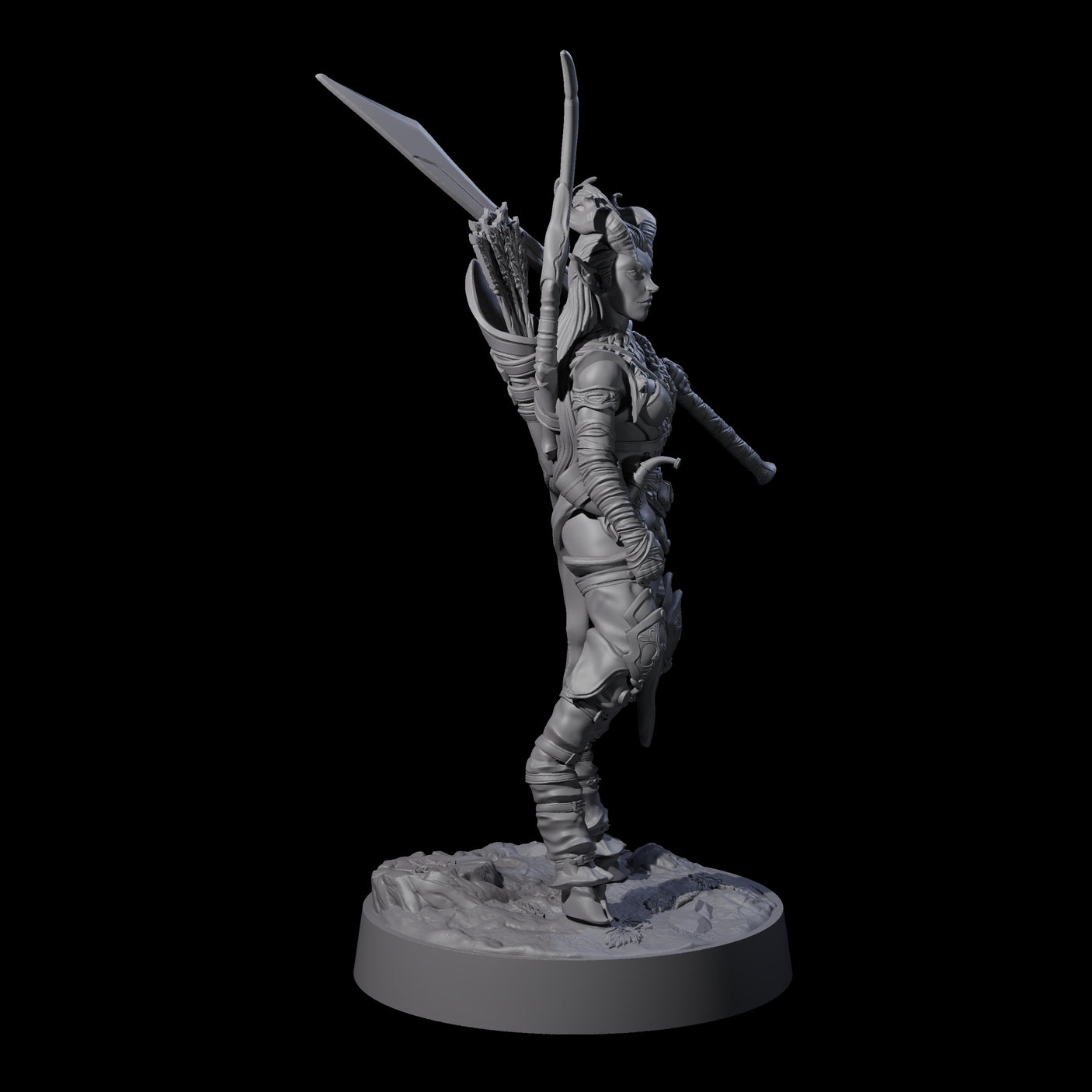 Briallyn - Glavied Satyr Hunter Miniature for Dungeons and Dragons, Pathfinder or other TTRPGs