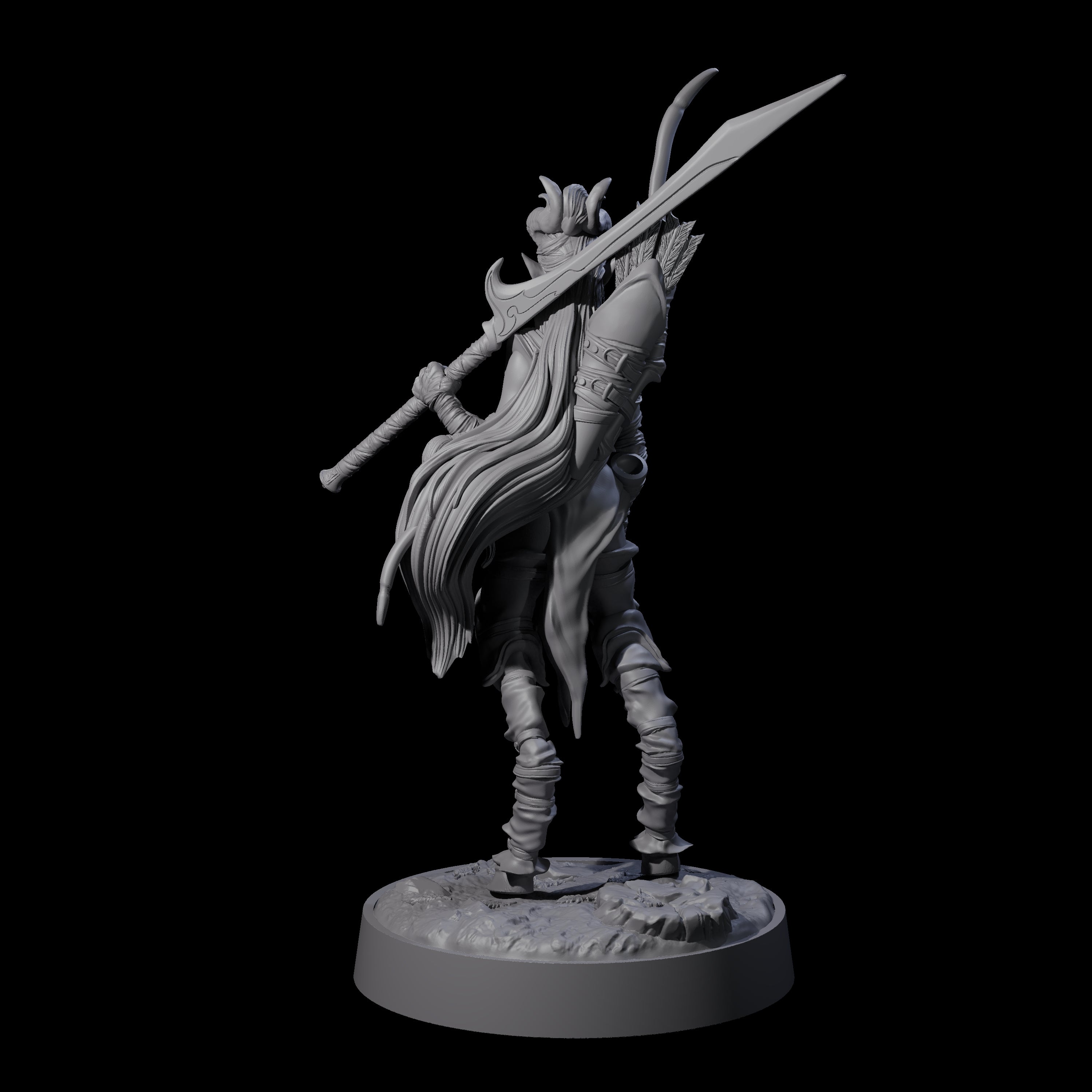 Briallyn - Glavied Satyr Hunter Miniature for Dungeons and Dragons, Pathfinder or other TTRPGs
