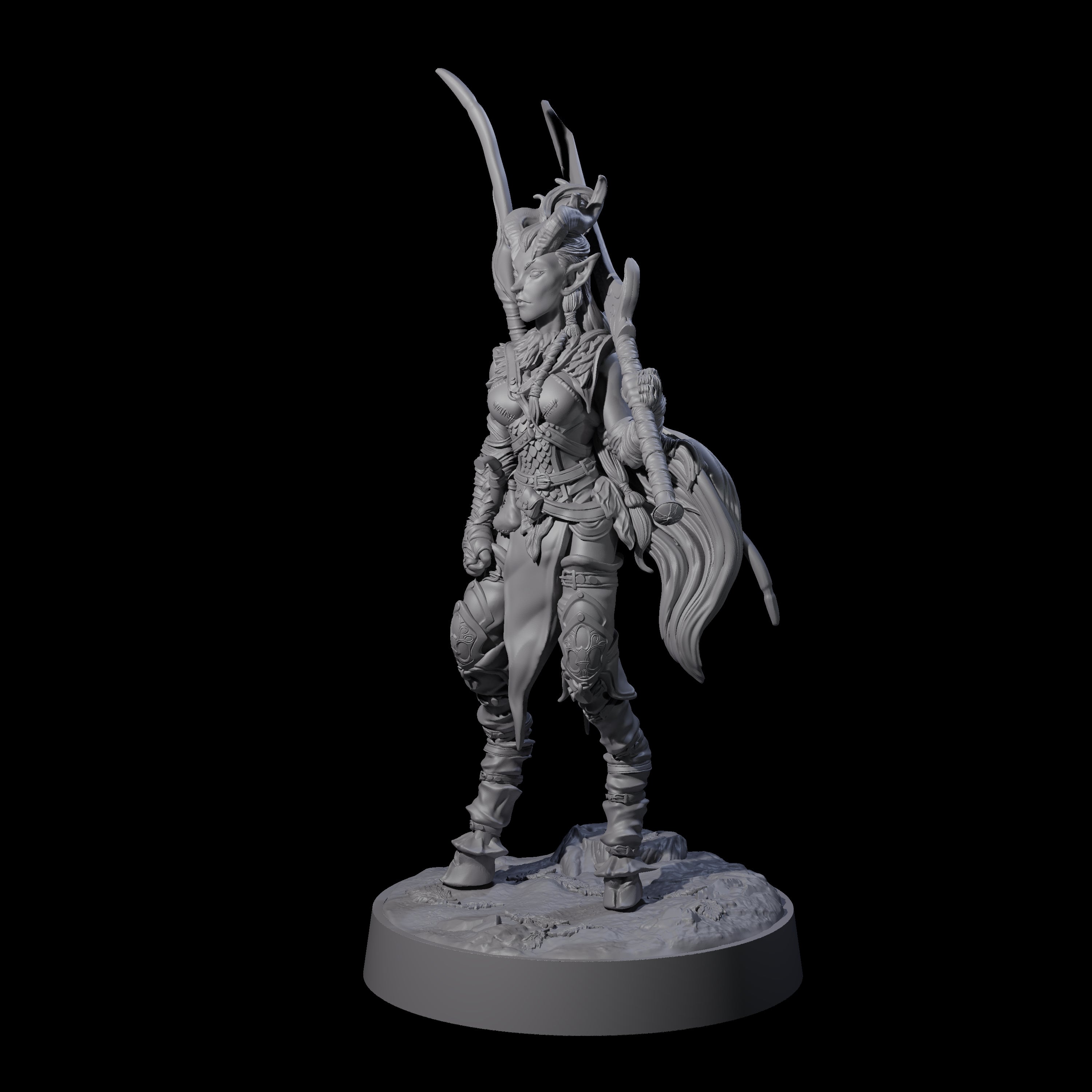 Briallyn - Glavied Satyr Hunter Miniature for Dungeons and Dragons, Pathfinder or other TTRPGs
