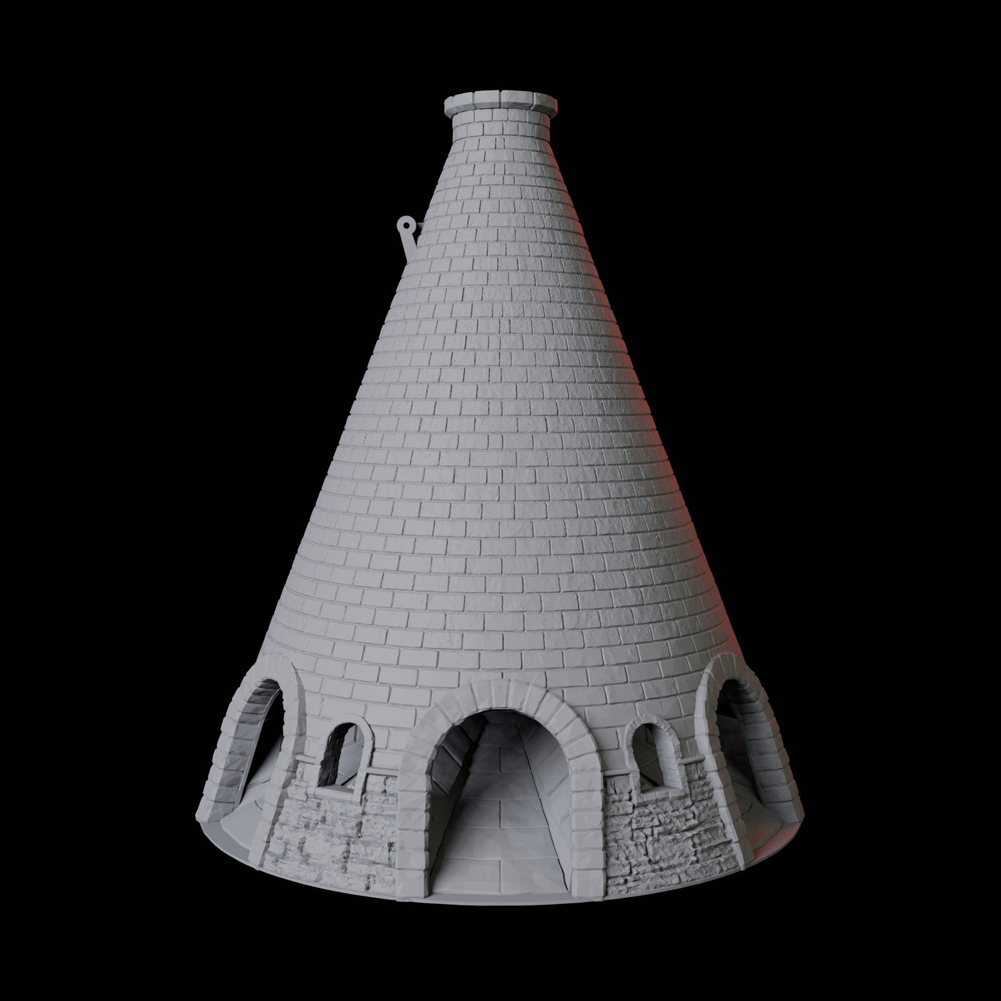 Brick Building Dice Tower Miniature for Dungeons and Dragons, Pathfinder or other TTRPGs