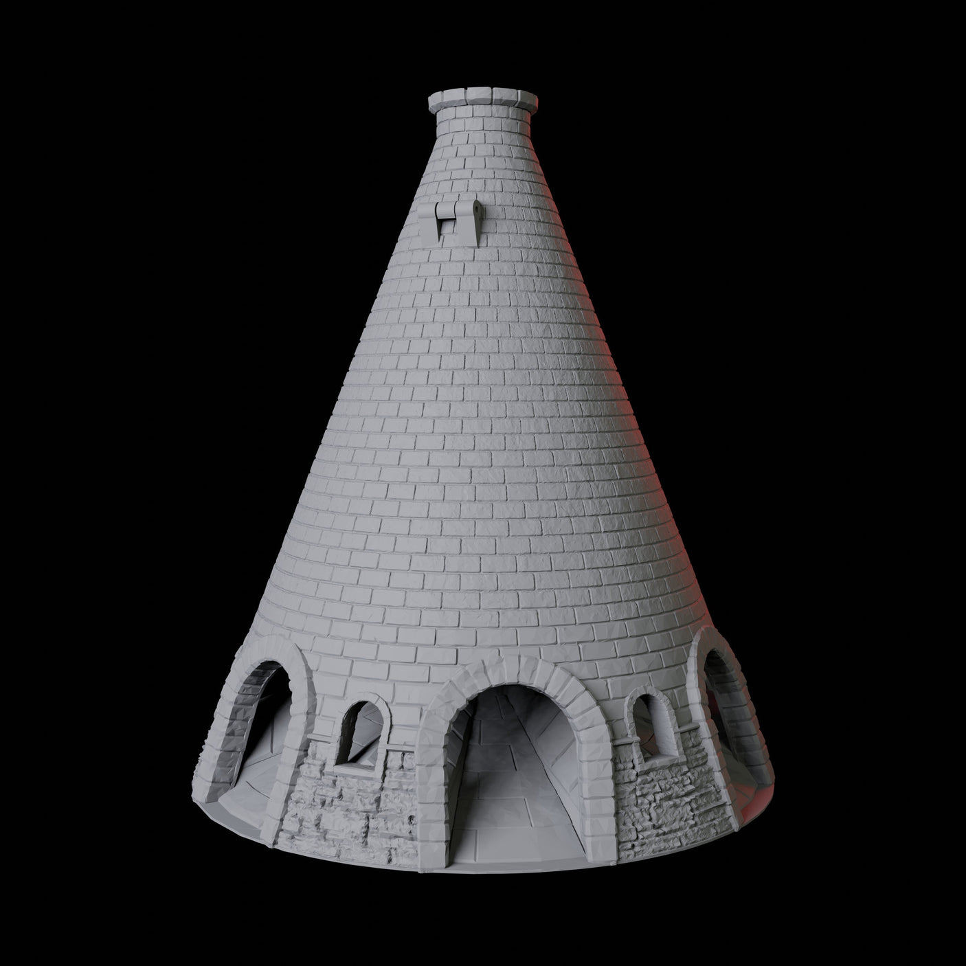 Brick Building Dice Tower Miniature for Dungeons and Dragons, Pathfinder or other TTRPGs