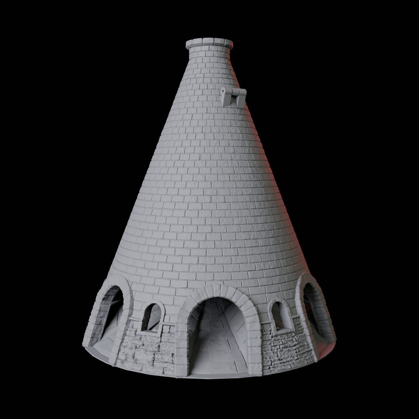 Brick Building Dice Tower Miniature for Dungeons and Dragons, Pathfinder or other TTRPGs