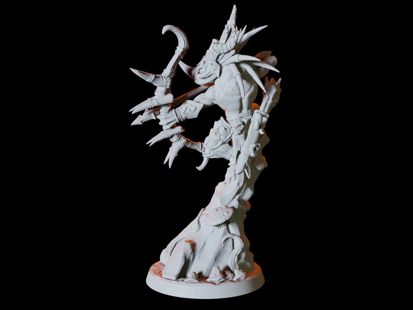 Bullywug Archer Miniature for Dungeons and Dragons, Pathfinder or other TTRPGs