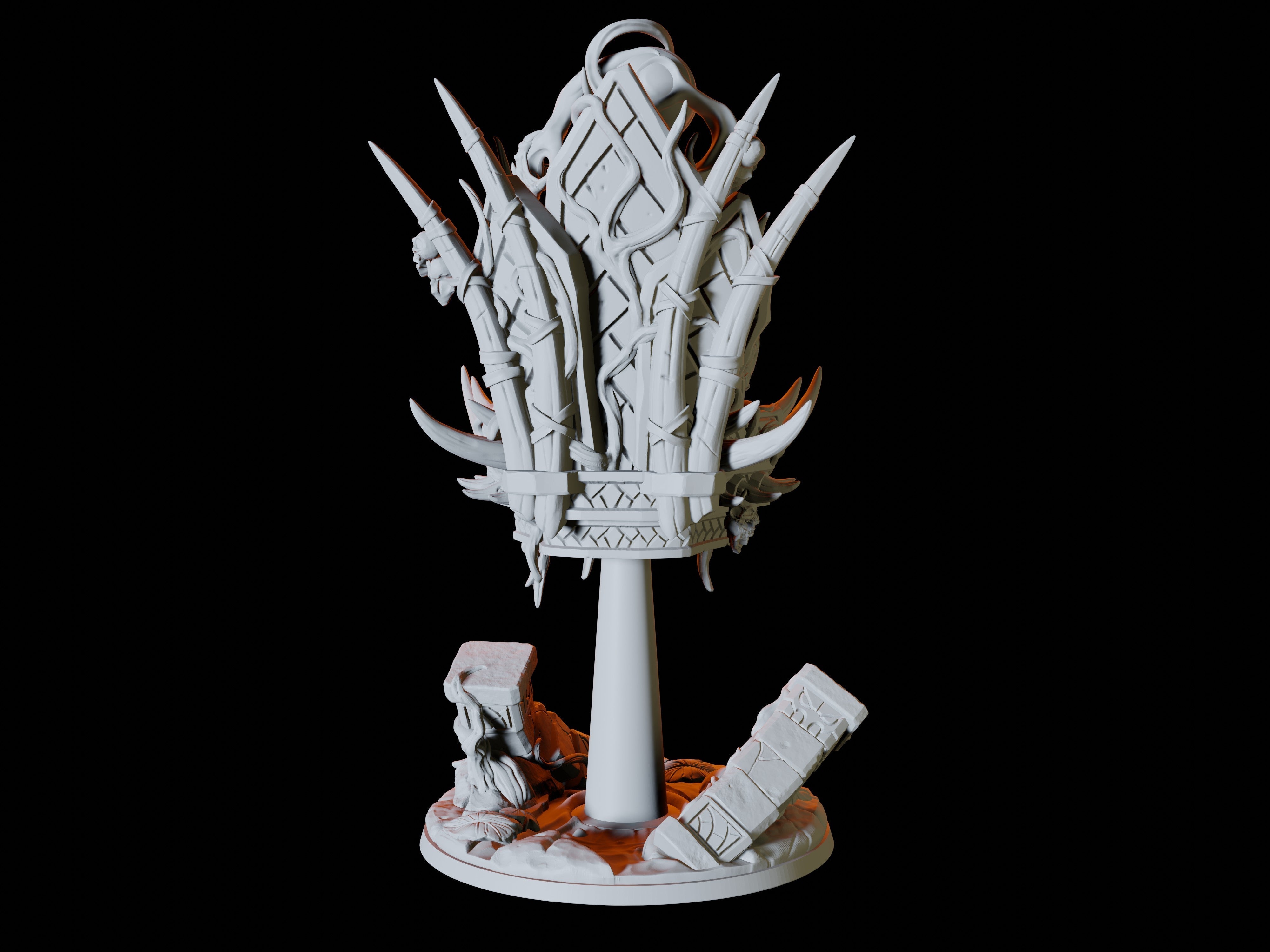 Bullywug King Miniature for Dungeons and Dragons, Pathfinder or other TTRPGs