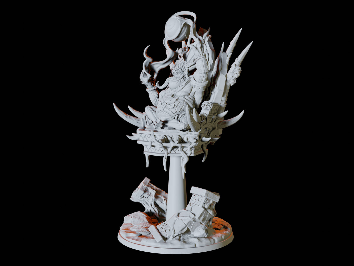 Bullywug King Miniature for Dungeons and Dragons, Pathfinder or other TTRPGs
