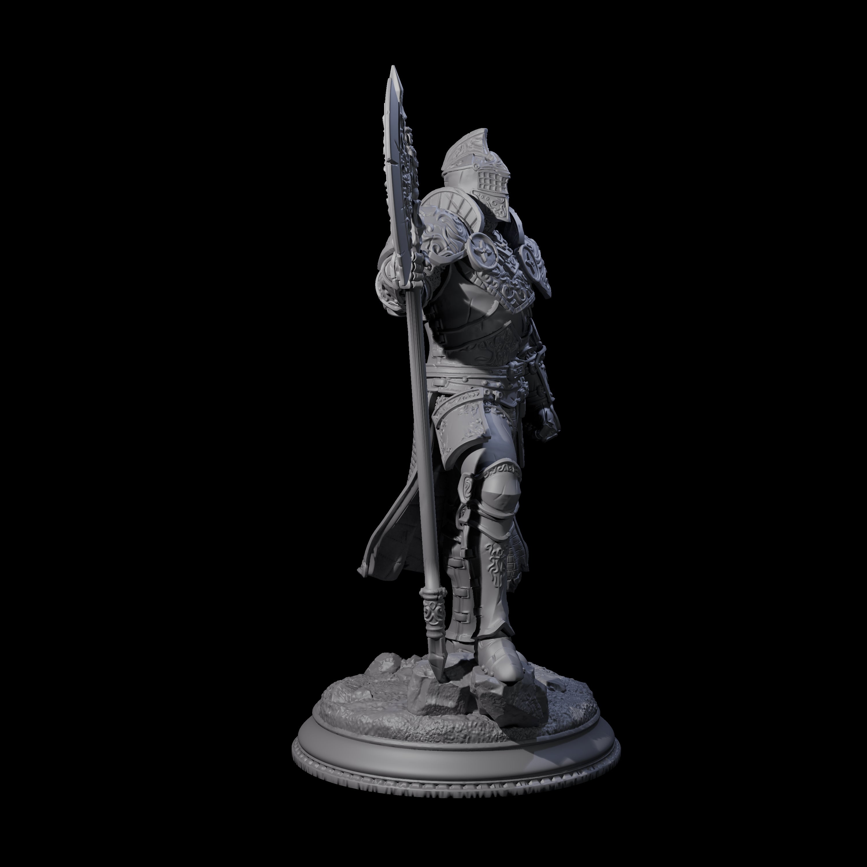 Burly Axe Guard Miniature for Dungeons and Dragons, Pathfinder or other TTRPGs
