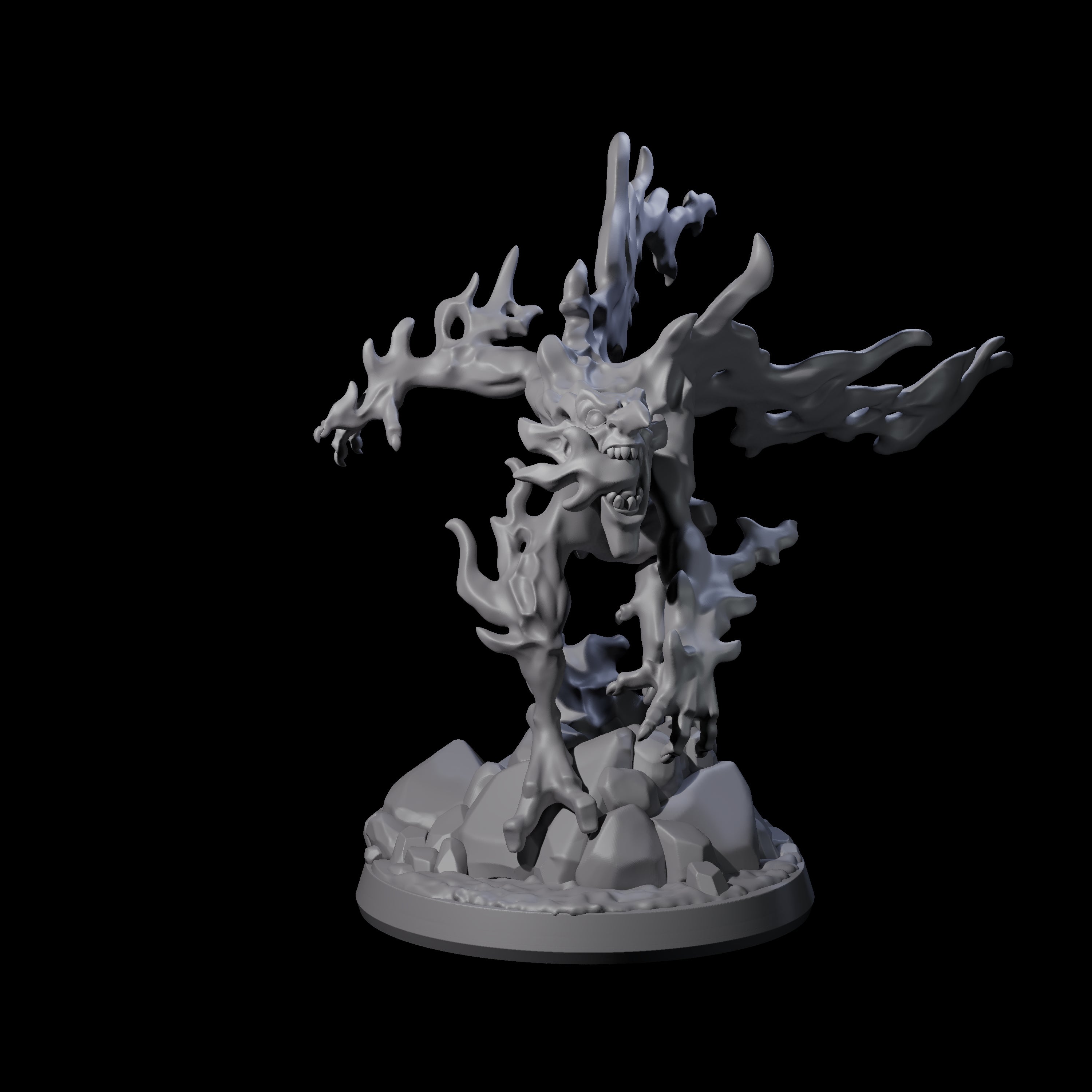 Burning Magma Mephit Miniature for Dungeons and Dragons, Pathfinder or other TTRPGs