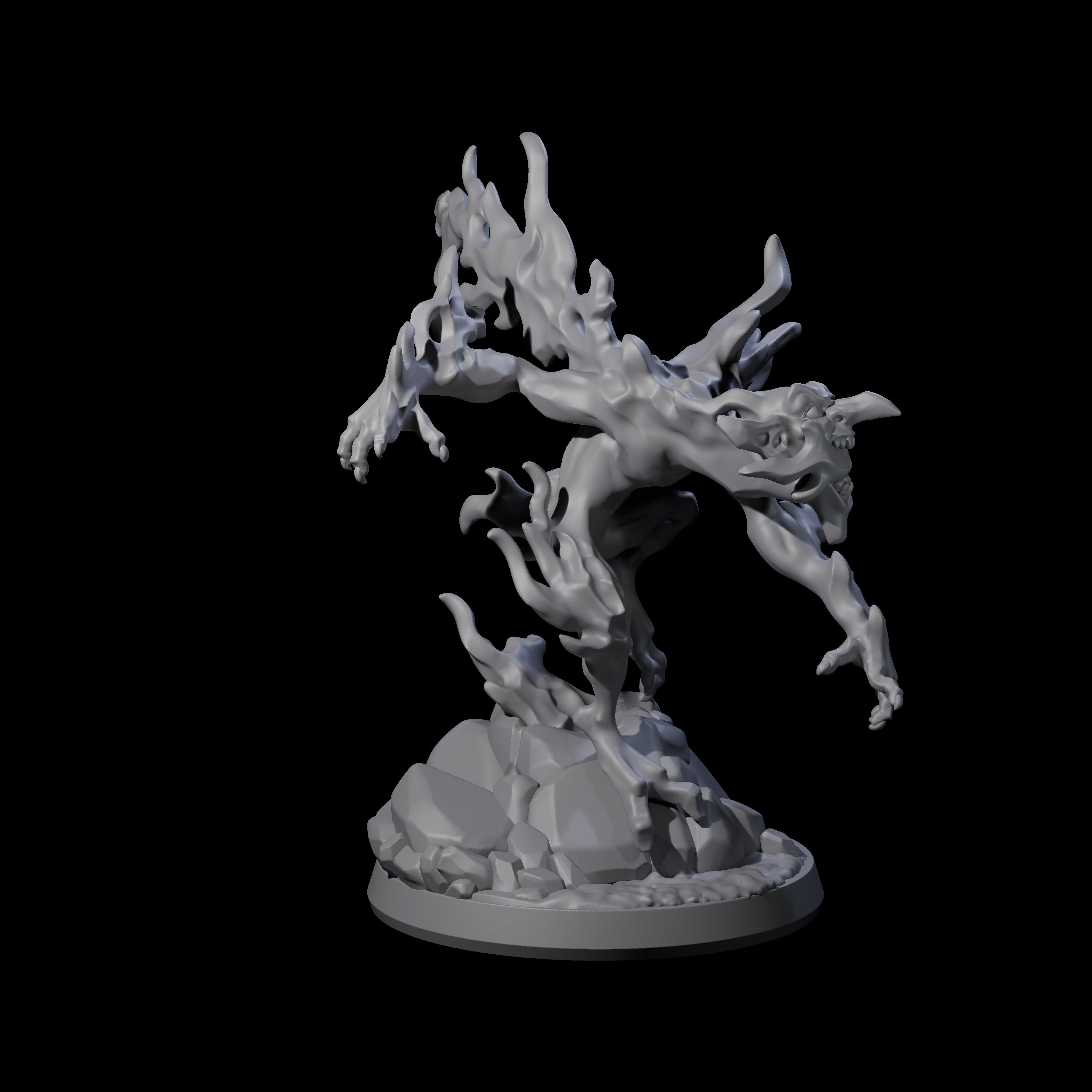 Burning Magma Mephit Miniature for Dungeons and Dragons, Pathfinder or other TTRPGs