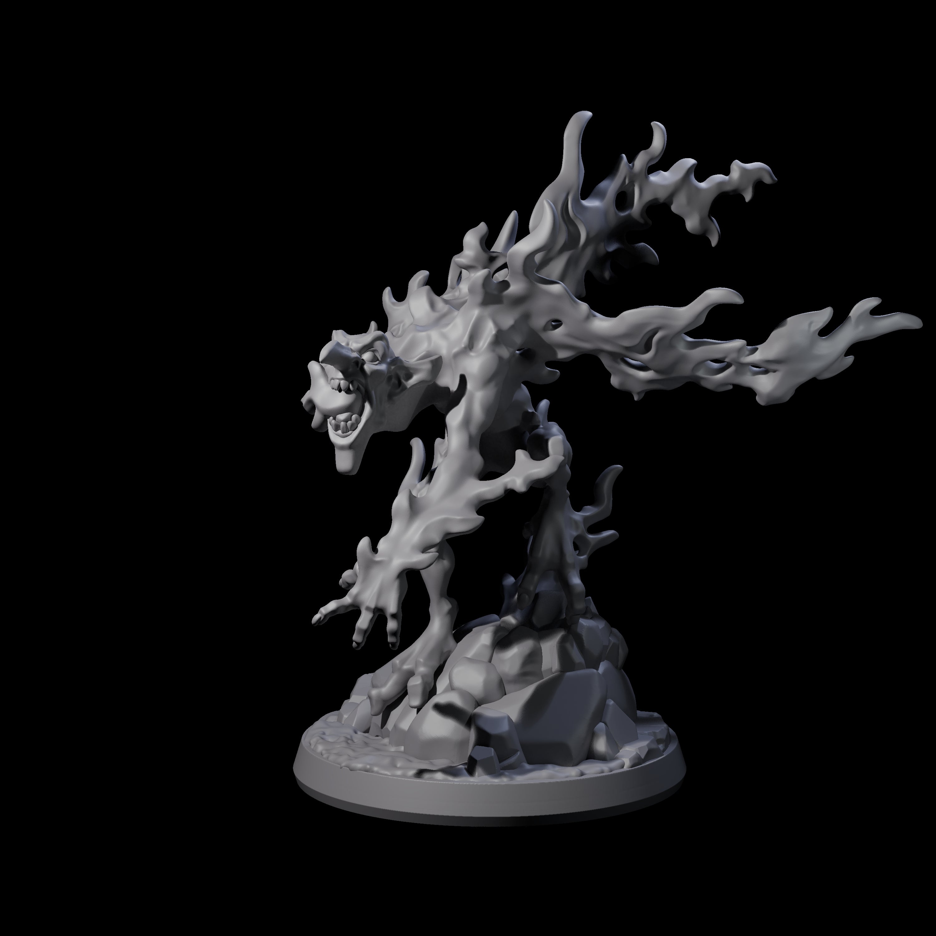 Burning Magma Mephit Miniature for Dungeons and Dragons, Pathfinder or other TTRPGs