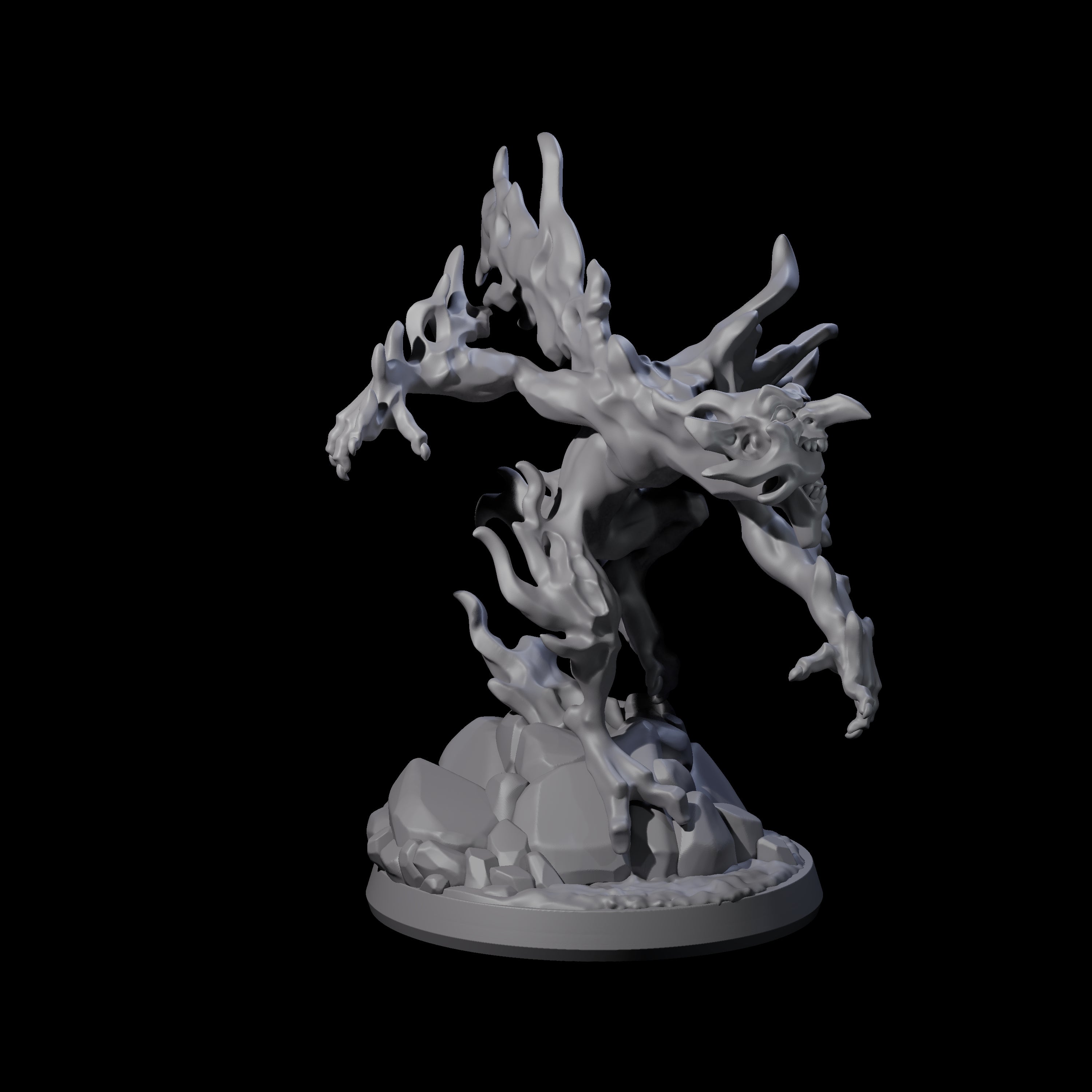 Burning Magma Mephit Miniature for Dungeons and Dragons, Pathfinder or other TTRPGs