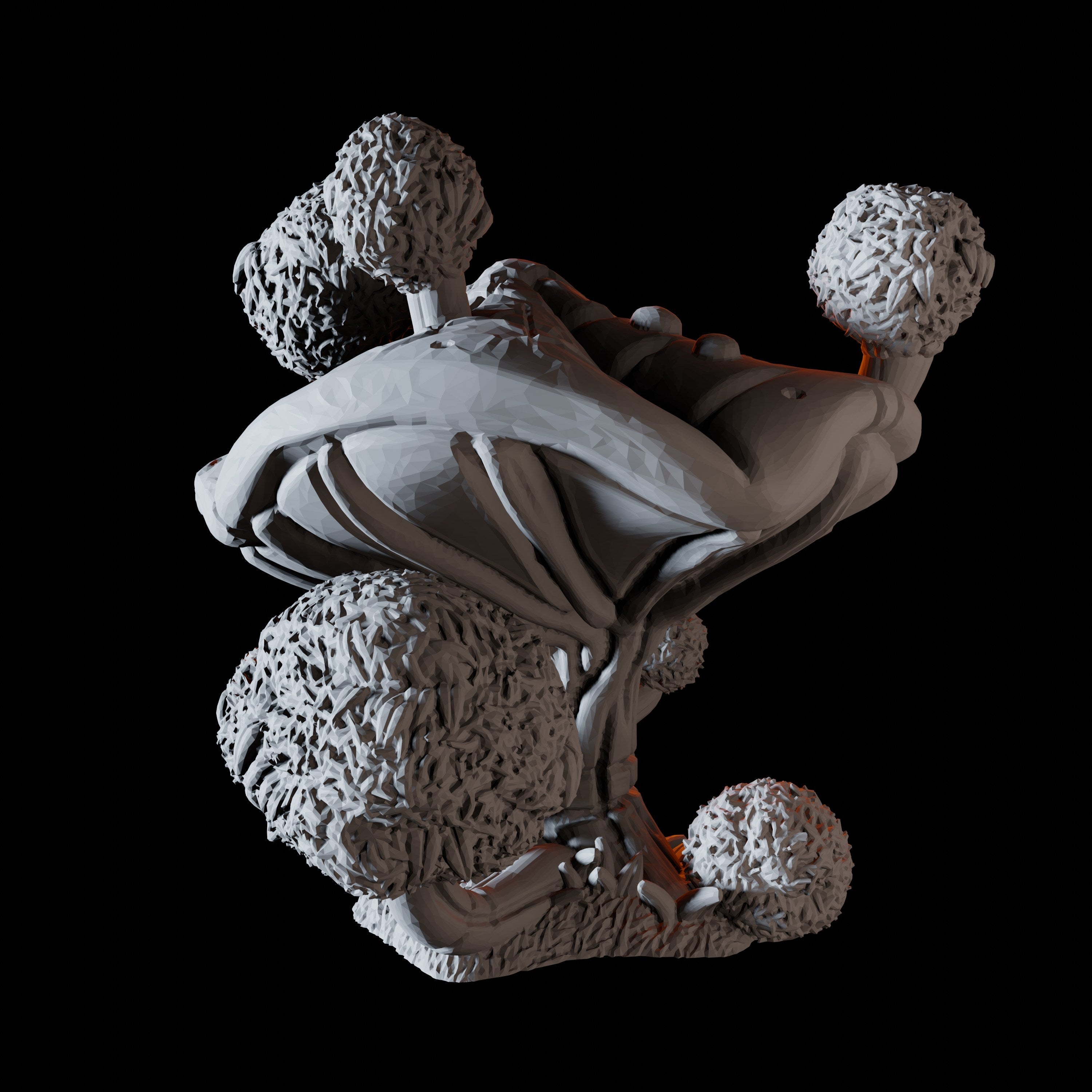 Bushes Mushroom Miniature for Dungeons and Dragons, Pathfinder or other TTRPGs