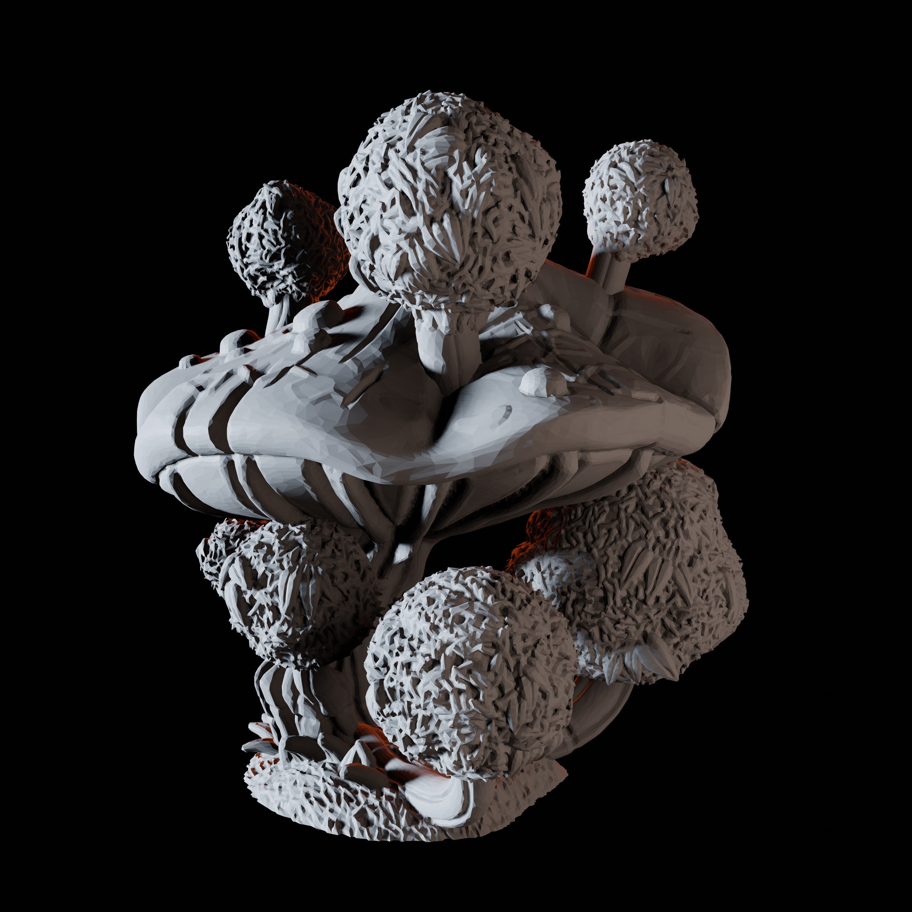 Bushes Mushroom Miniature for Dungeons and Dragons, Pathfinder or other TTRPGs