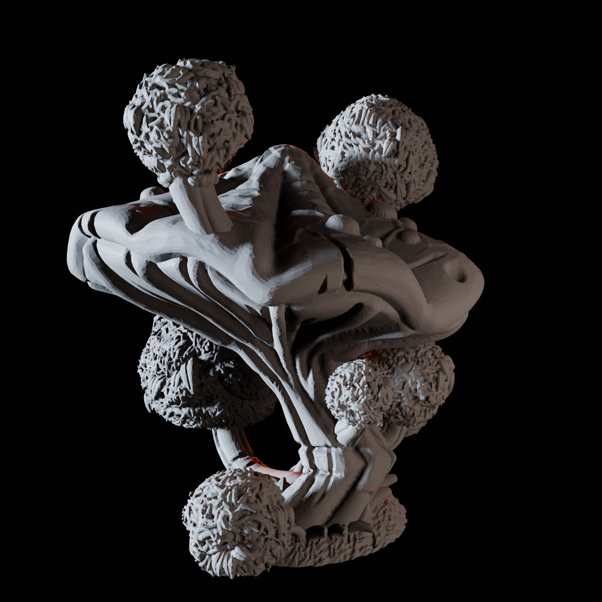 Bushes Mushroom Miniature for Dungeons and Dragons, Pathfinder or other TTRPGs