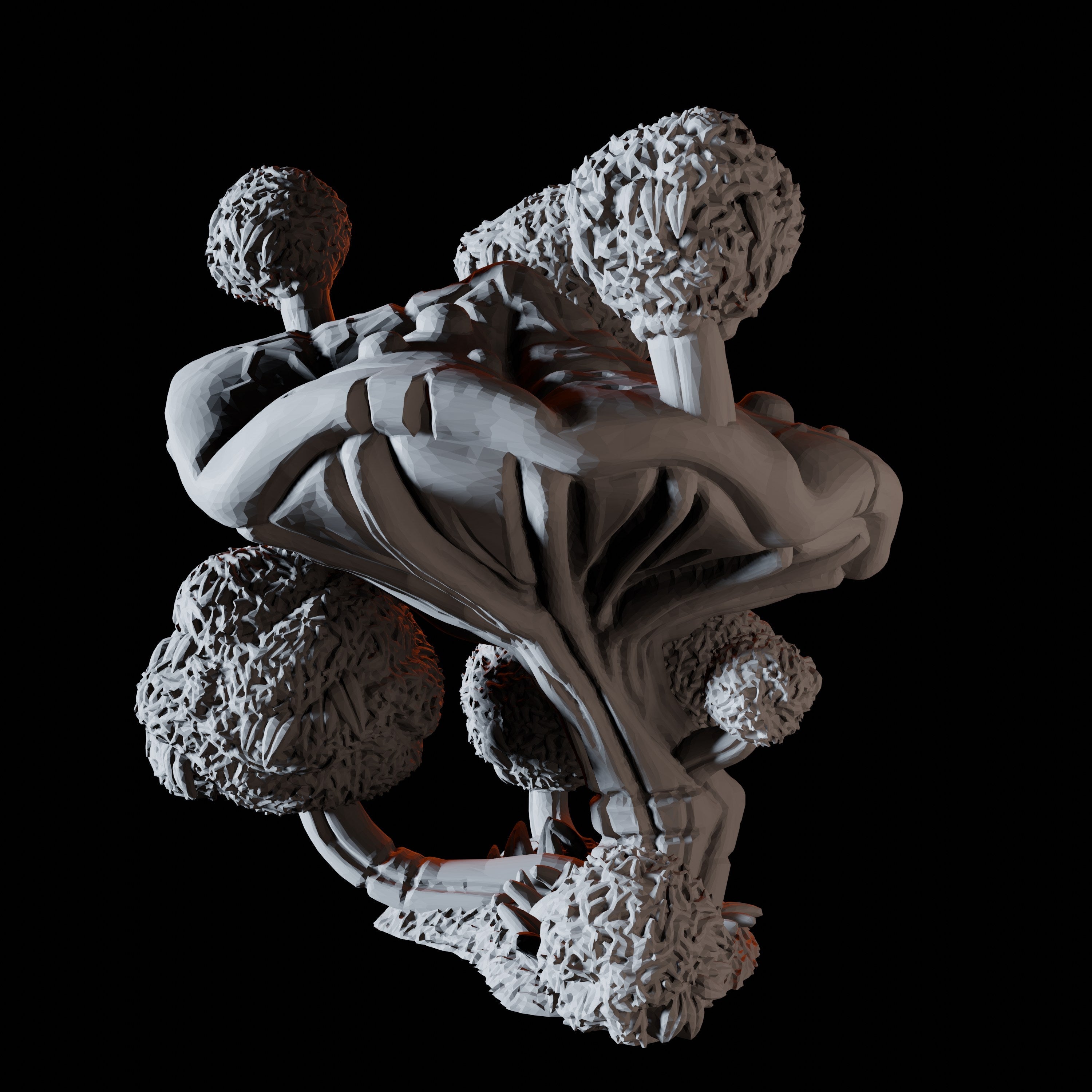 Bushes Mushroom Miniature for Dungeons and Dragons, Pathfinder or other TTRPGs