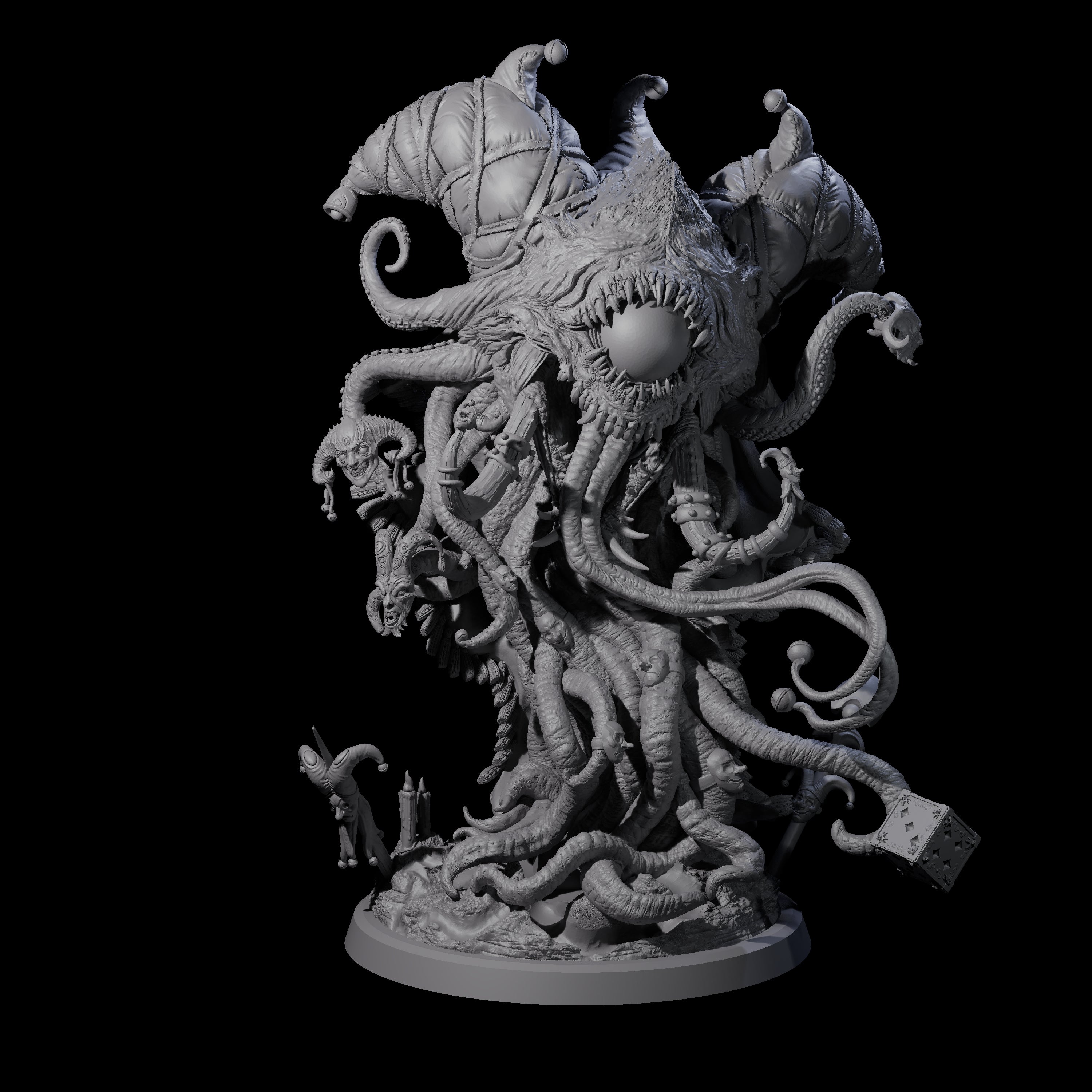 Cackling Circus Grell Miniature for Dungeons and Dragons, Pathfinder or other TTRPGs