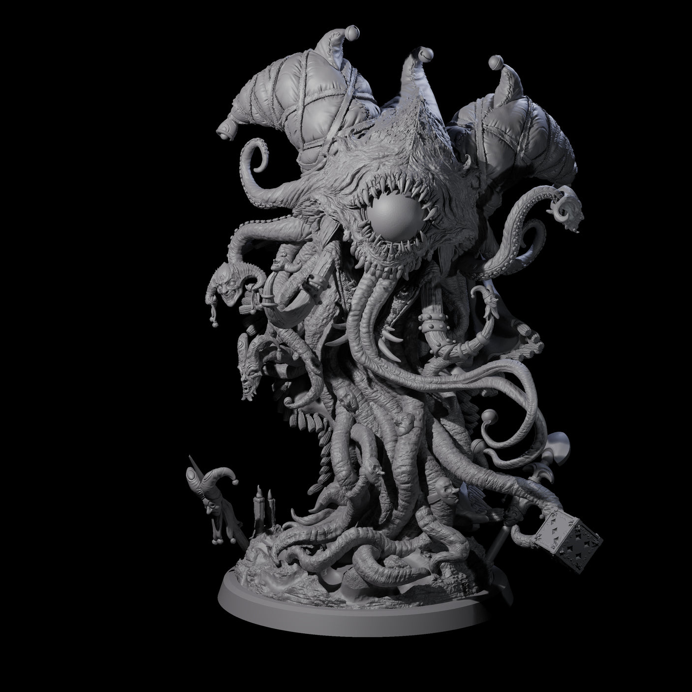 Cackling Circus Grell Miniature for Dungeons and Dragons, Pathfinder or other TTRPGs