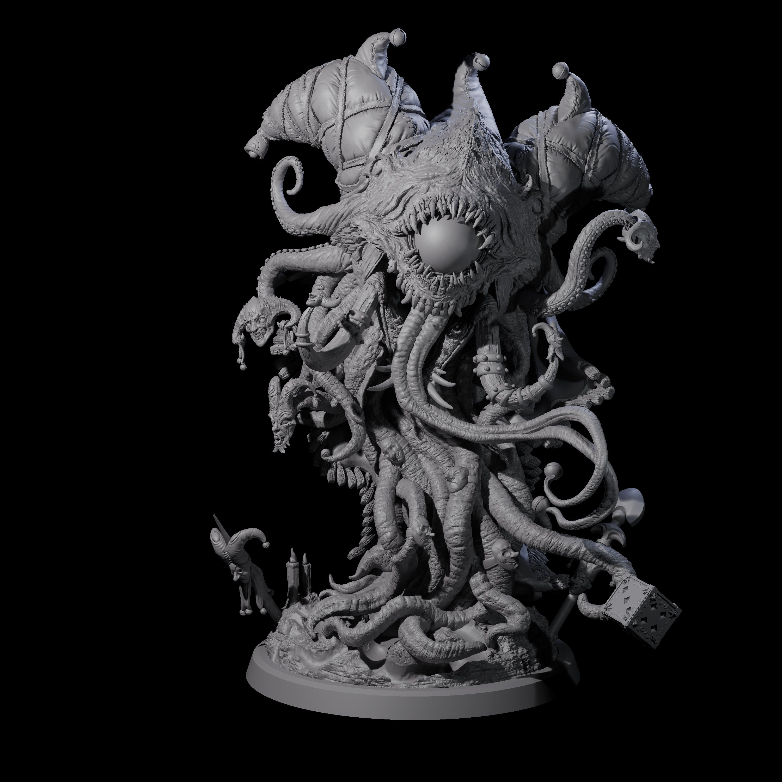 Cackling Circus Grell Miniature for Dungeons and Dragons, Pathfinder or other TTRPGs