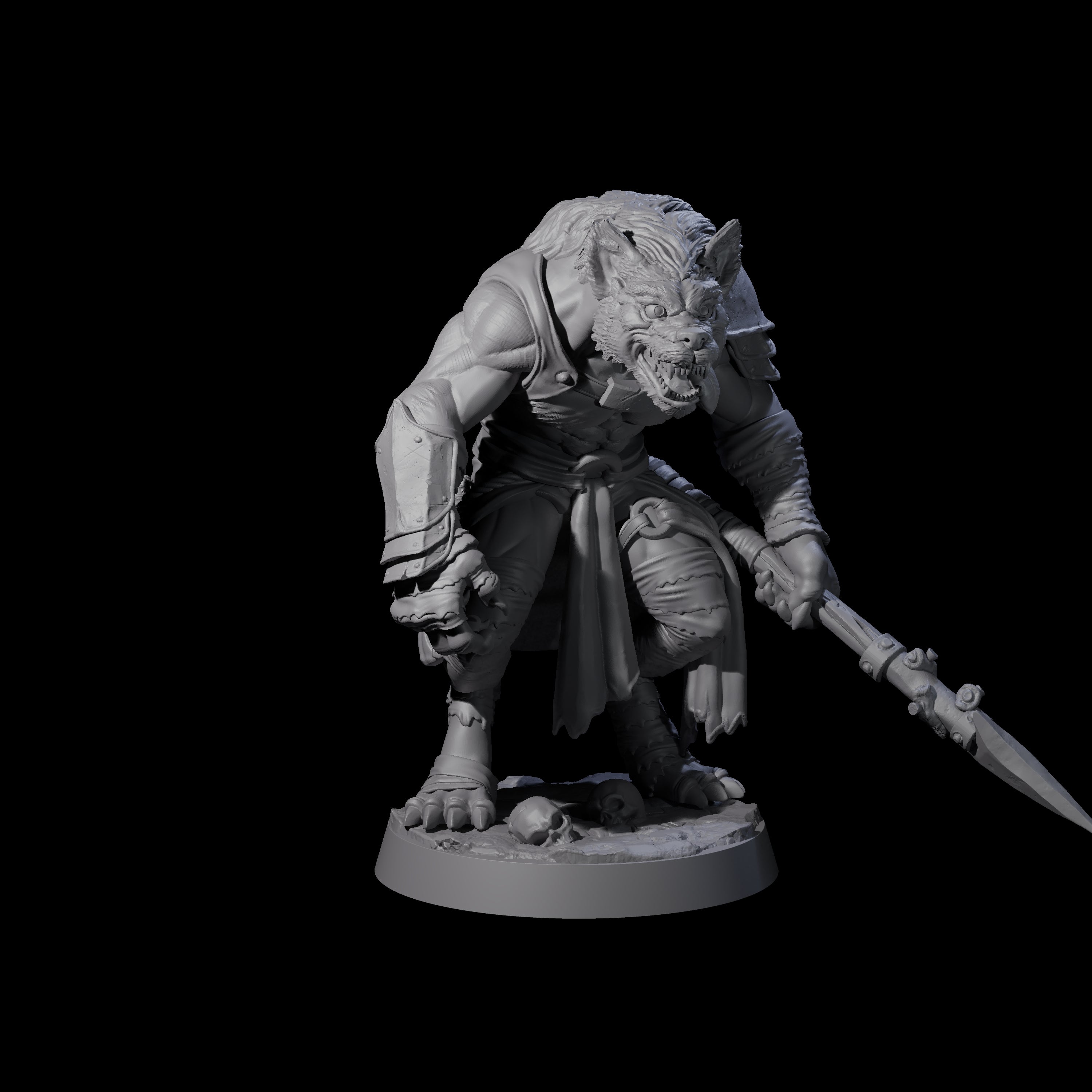 Cackling Gnoll A Miniature for Dungeons and Dragons, Pathfinder or other TTRPGs