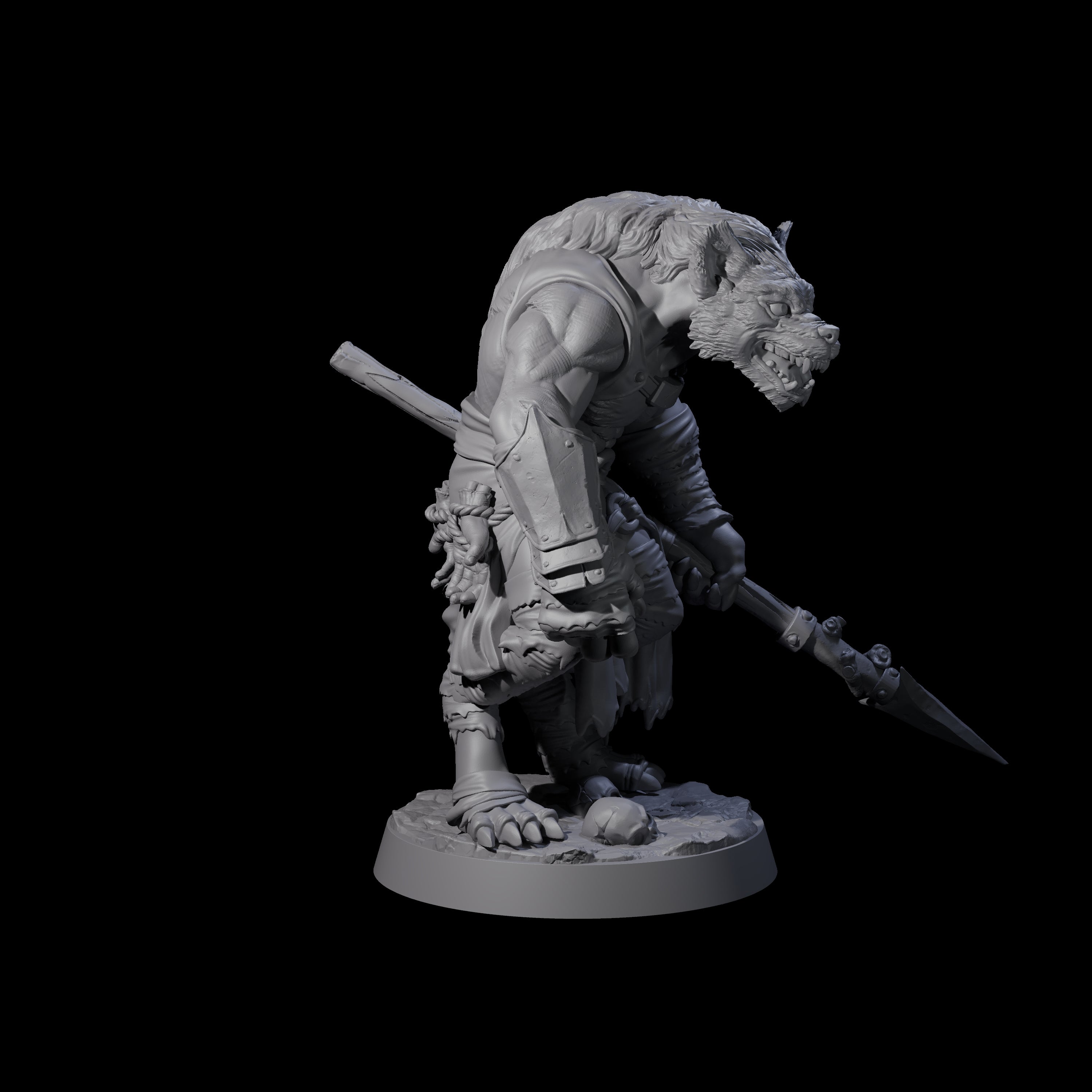 Cackling Gnoll A Miniature for Dungeons and Dragons, Pathfinder or other TTRPGs