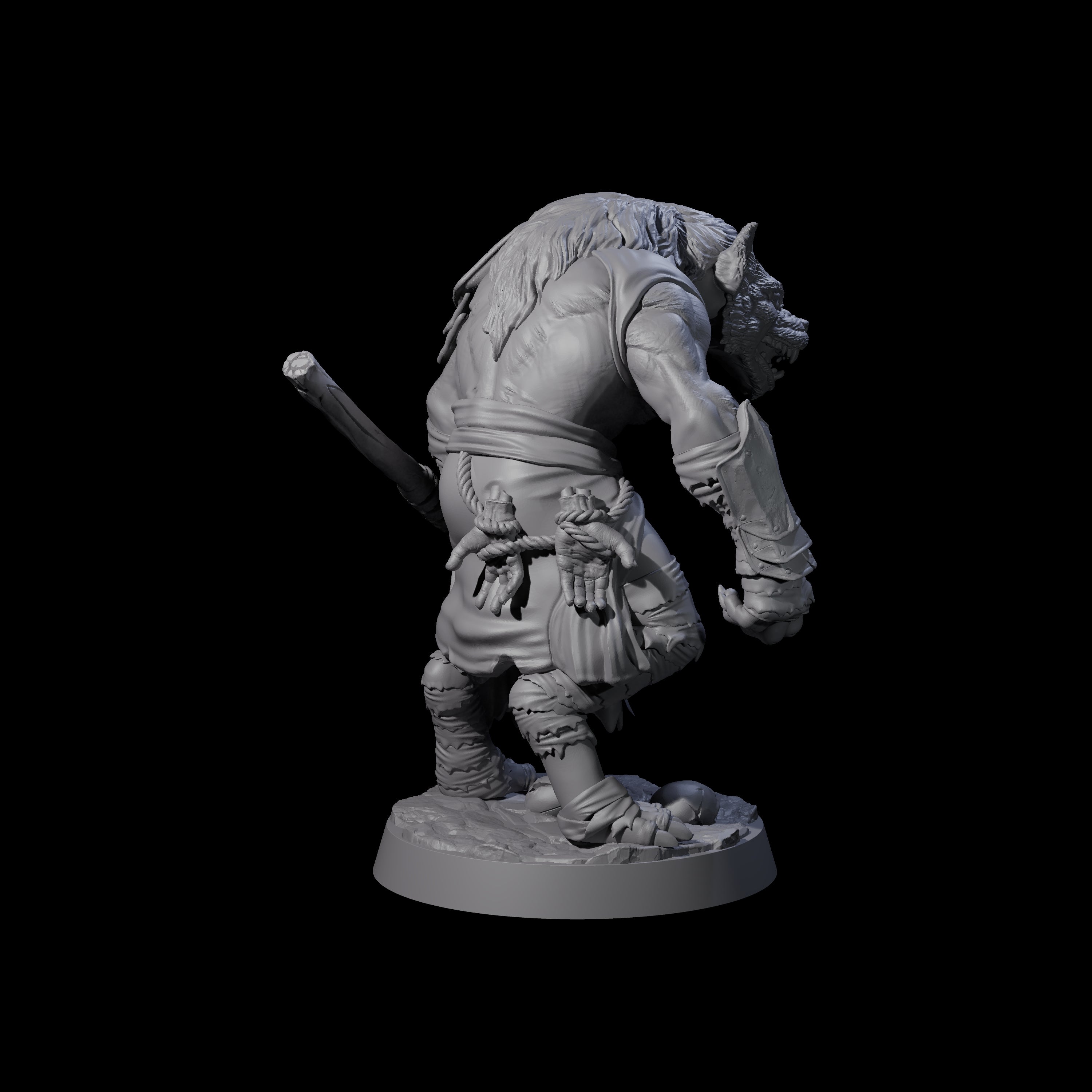 Cackling Gnoll A Miniature for Dungeons and Dragons, Pathfinder or other TTRPGs