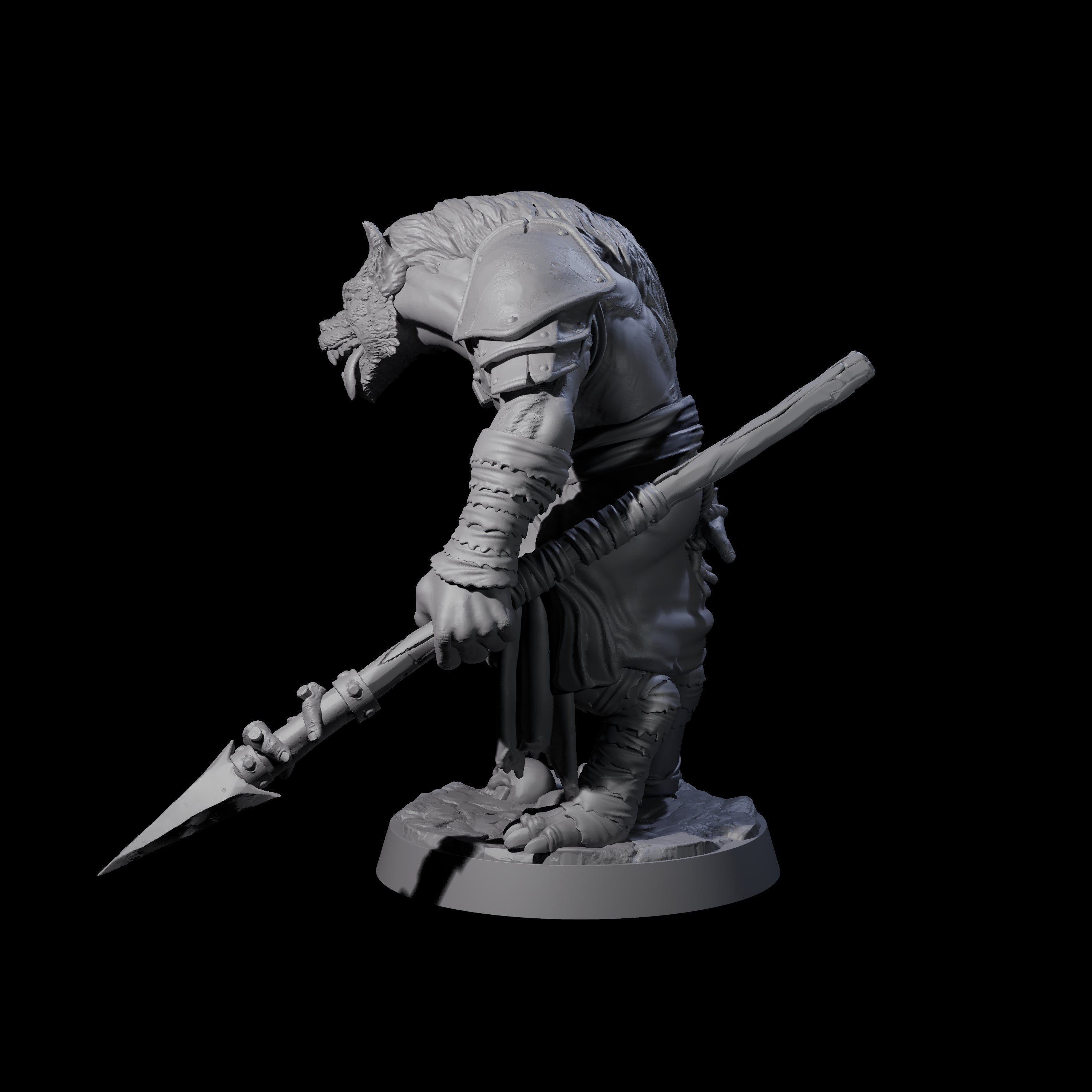 Cackling Gnoll A Miniature for Dungeons and Dragons, Pathfinder or other TTRPGs