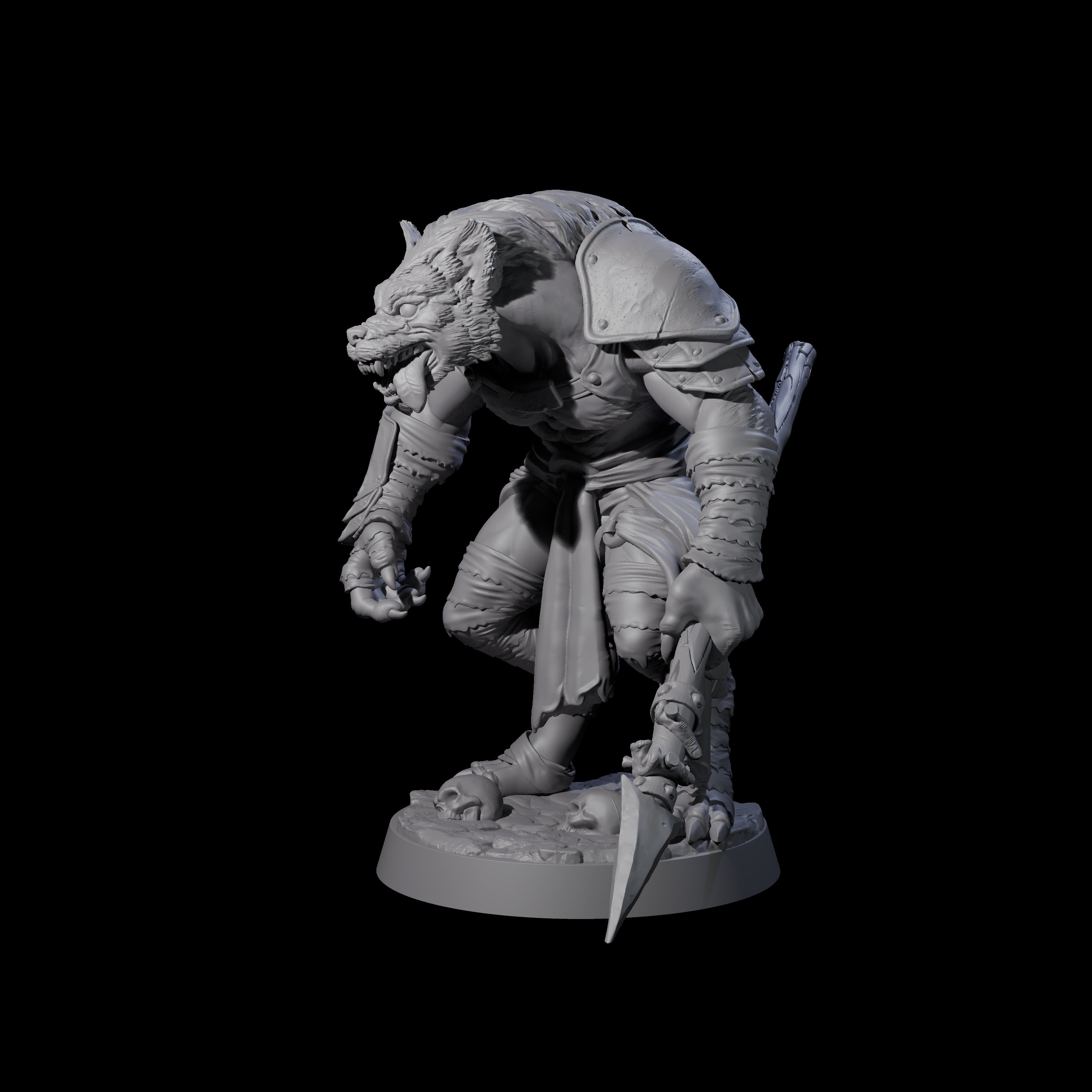Cackling Gnoll A Miniature for Dungeons and Dragons, Pathfinder or other TTRPGs