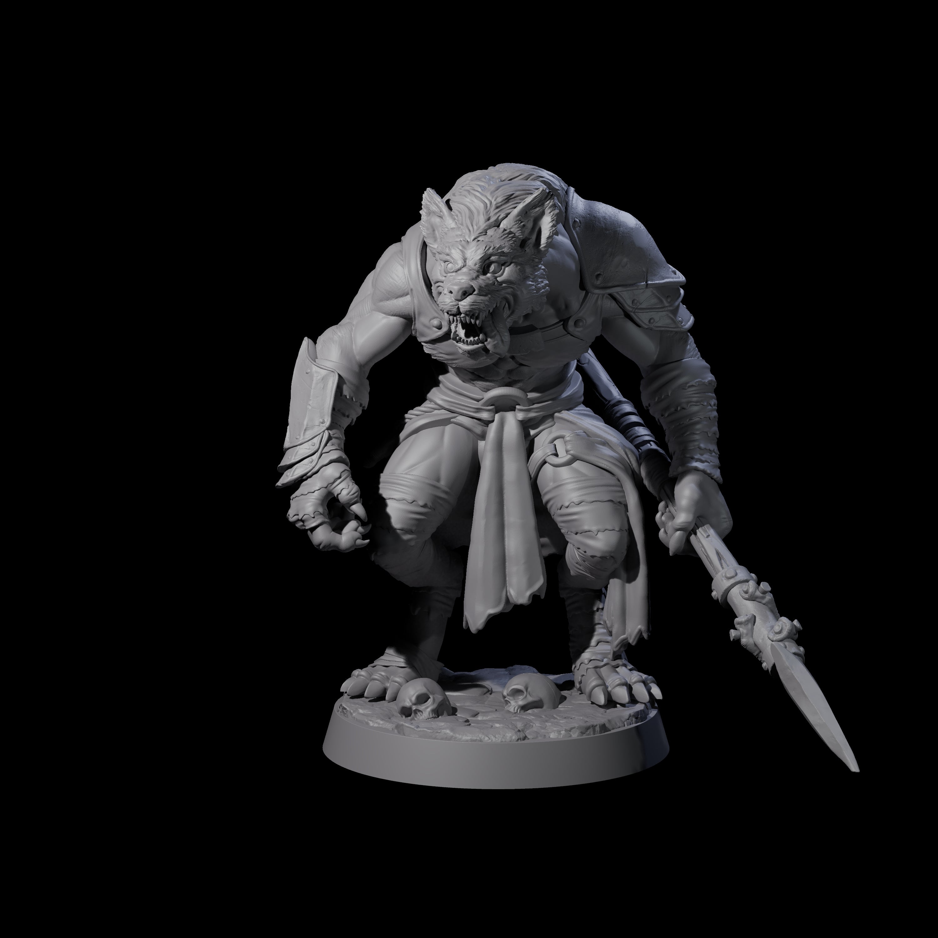 Cackling Gnoll A Miniature for Dungeons and Dragons, Pathfinder or other TTRPGs