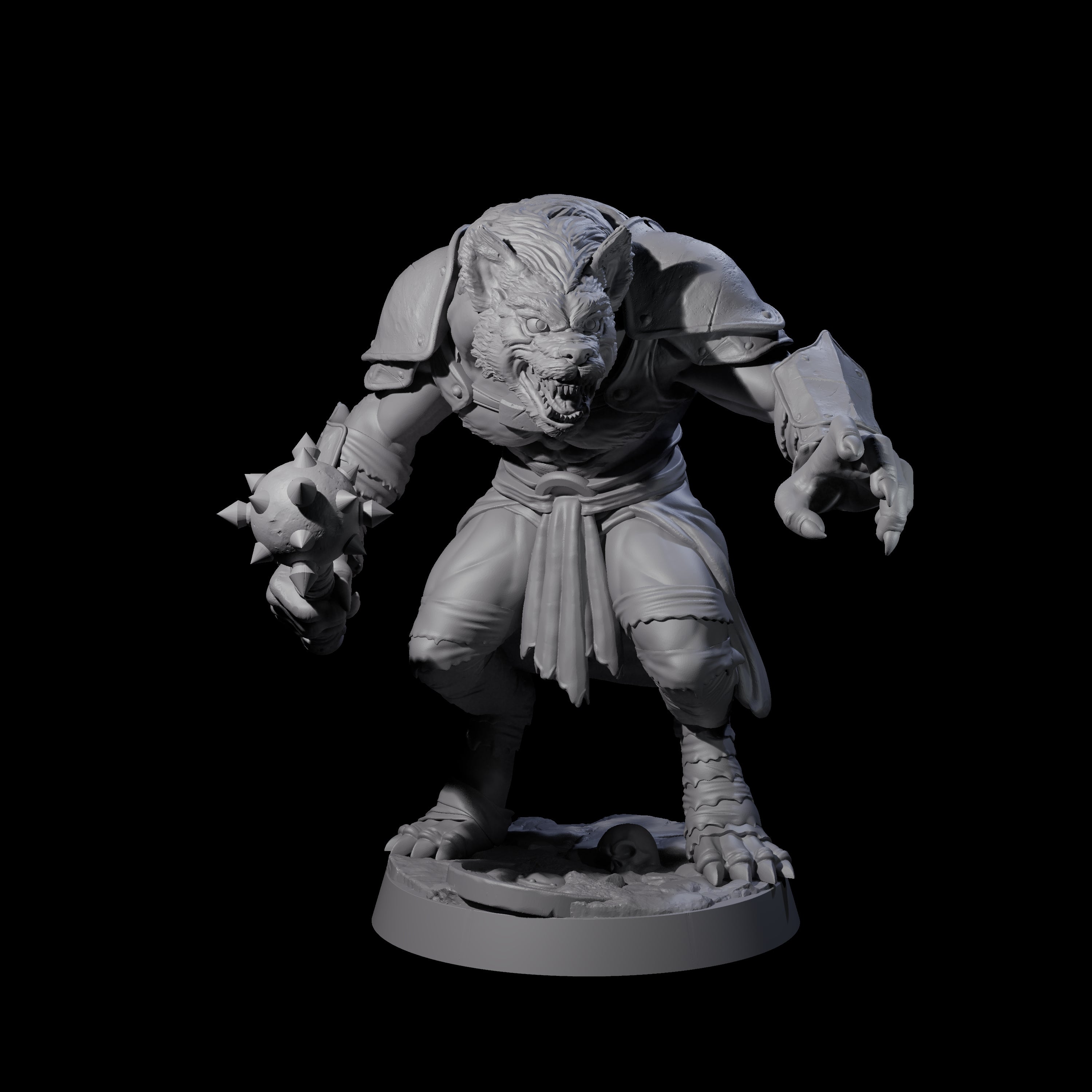 Cackling Gnoll B Miniature for Dungeons and Dragons, Pathfinder or other TTRPGs