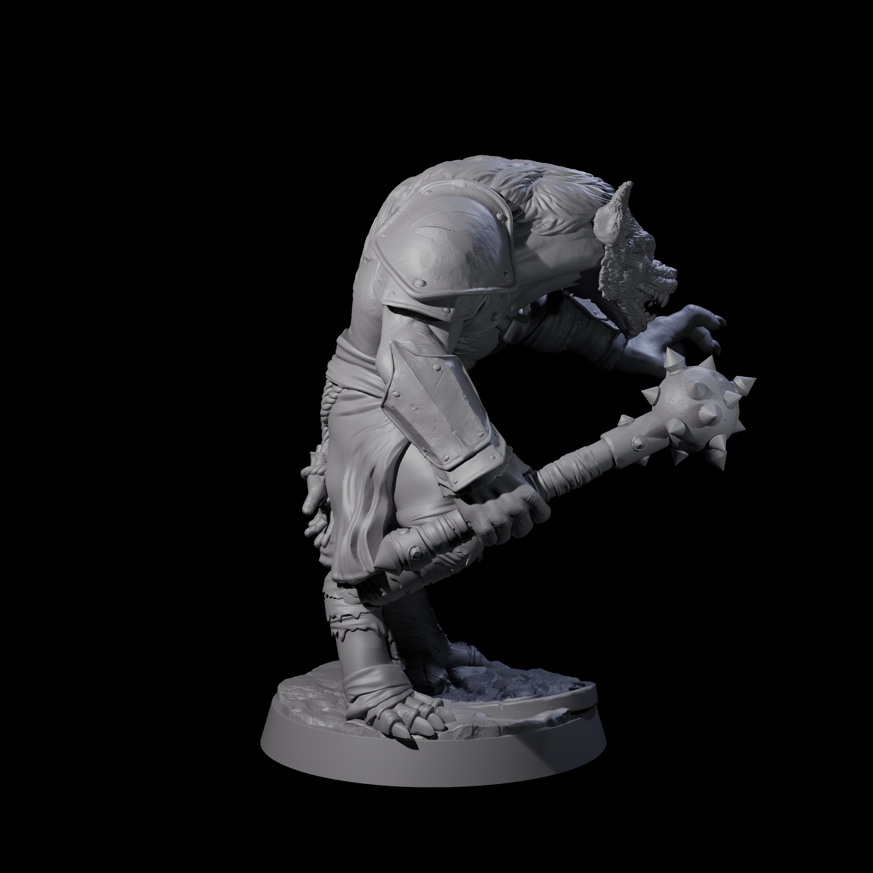 Cackling Gnoll B Miniature for Dungeons and Dragons, Pathfinder or other TTRPGs