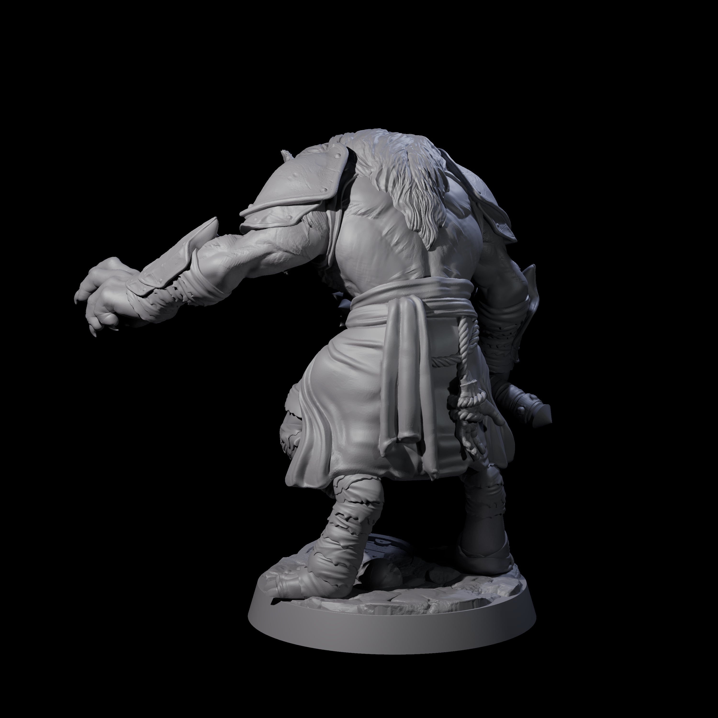 Cackling Gnoll B Miniature for Dungeons and Dragons, Pathfinder or other TTRPGs
