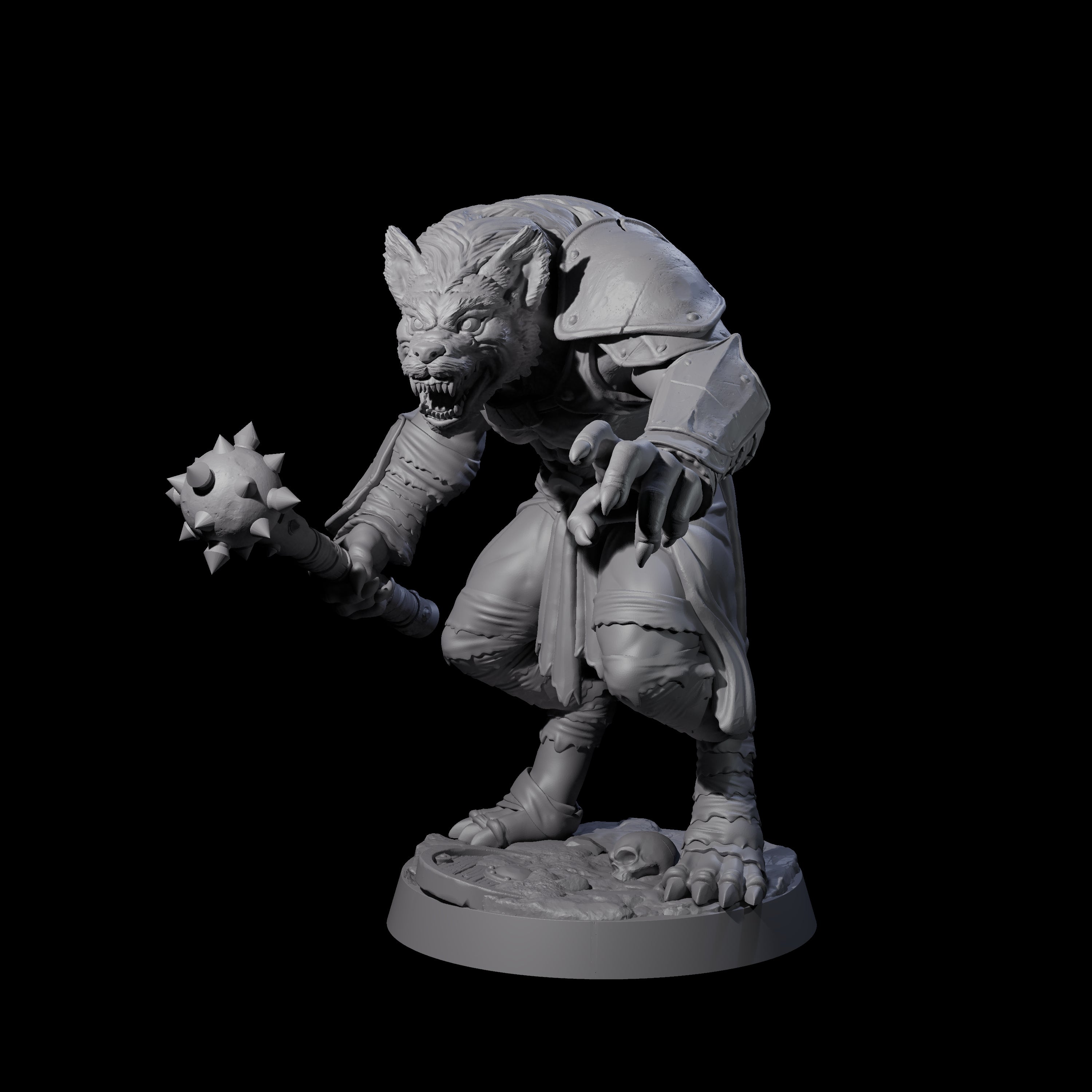Cackling Gnoll B Miniature for Dungeons and Dragons, Pathfinder or other TTRPGs