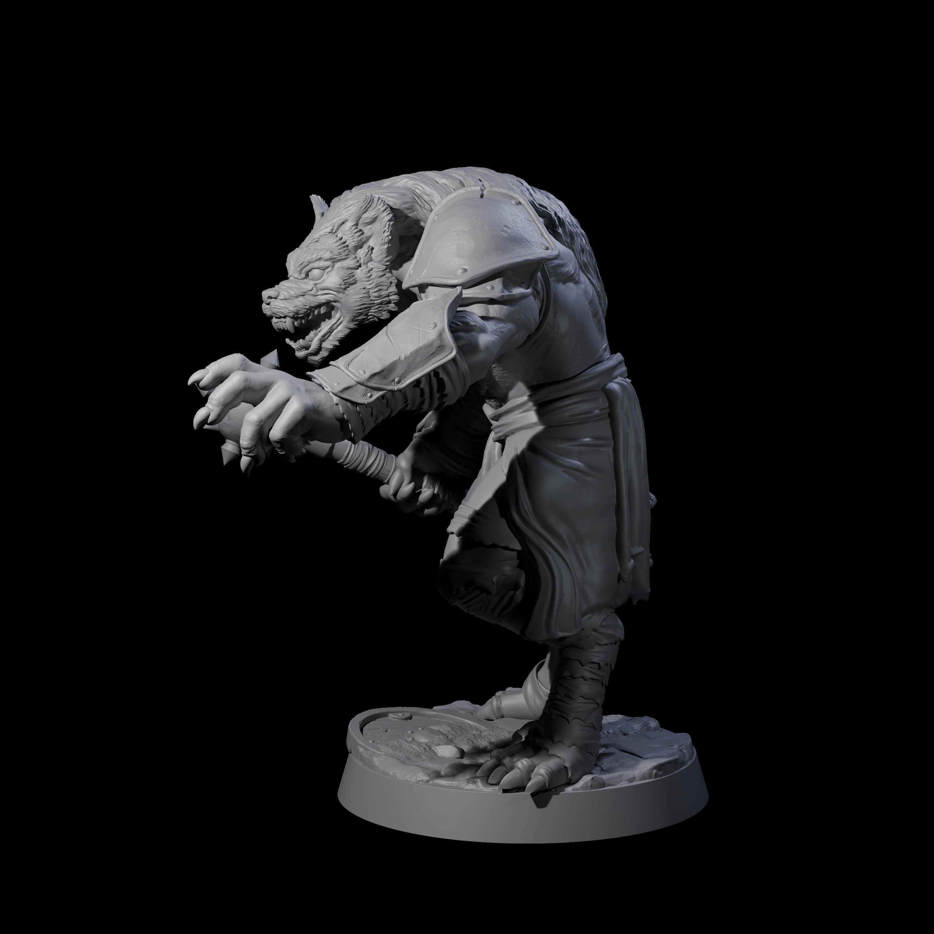 Cackling Gnoll B Miniature for Dungeons and Dragons, Pathfinder or other TTRPGs