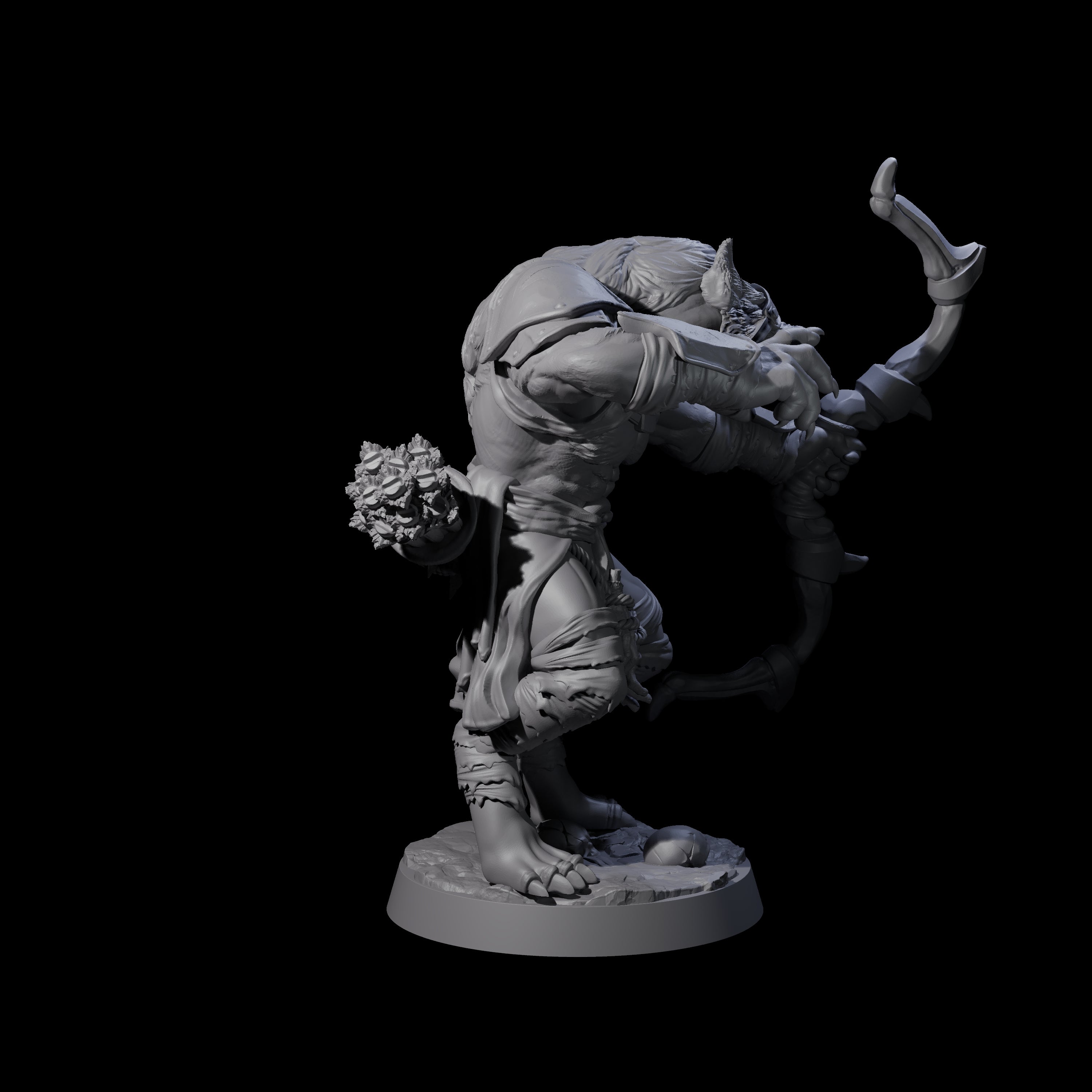 Cackling Gnoll C Miniature for Dungeons and Dragons, Pathfinder or other TTRPGs