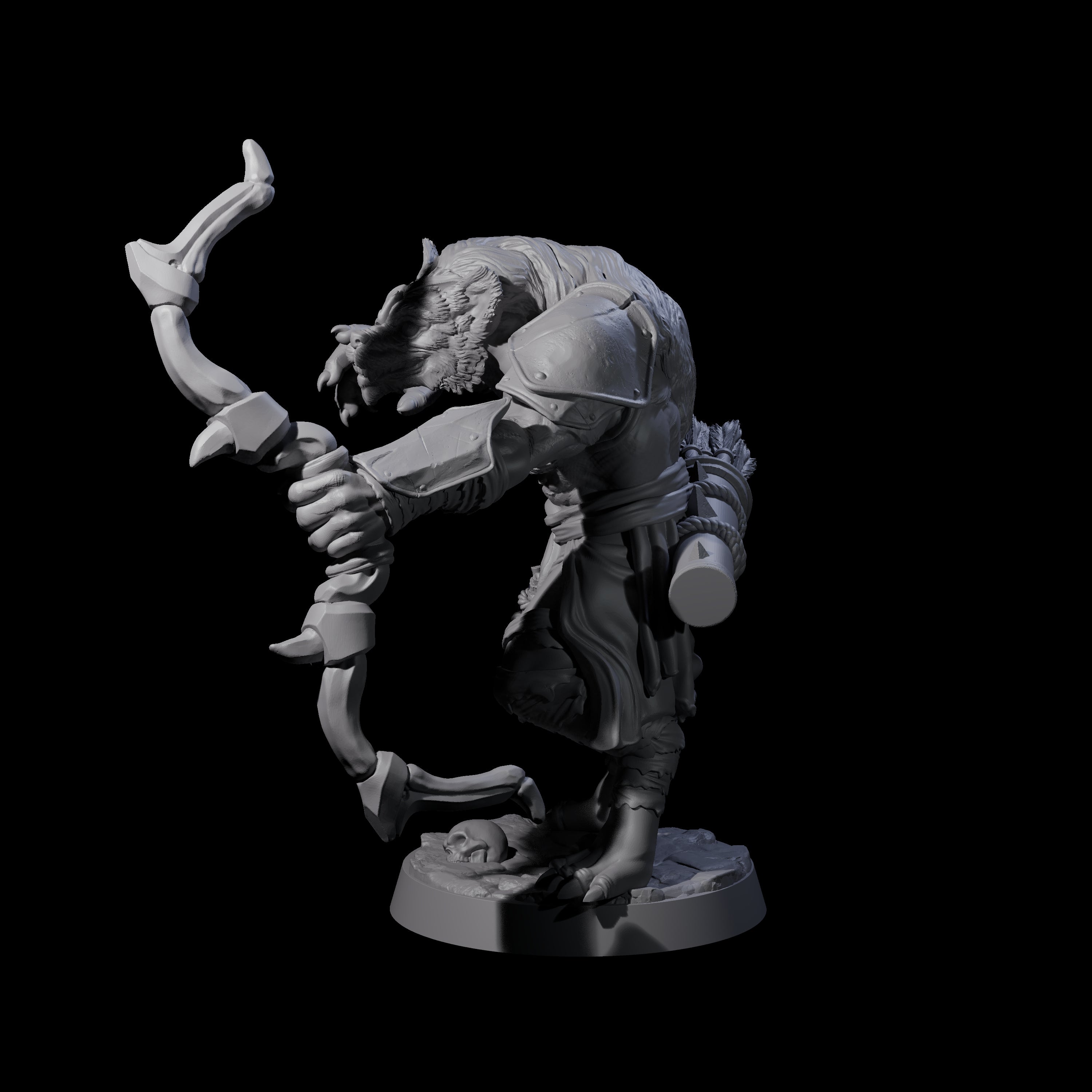Cackling Gnoll C Miniature for Dungeons and Dragons, Pathfinder or other TTRPGs