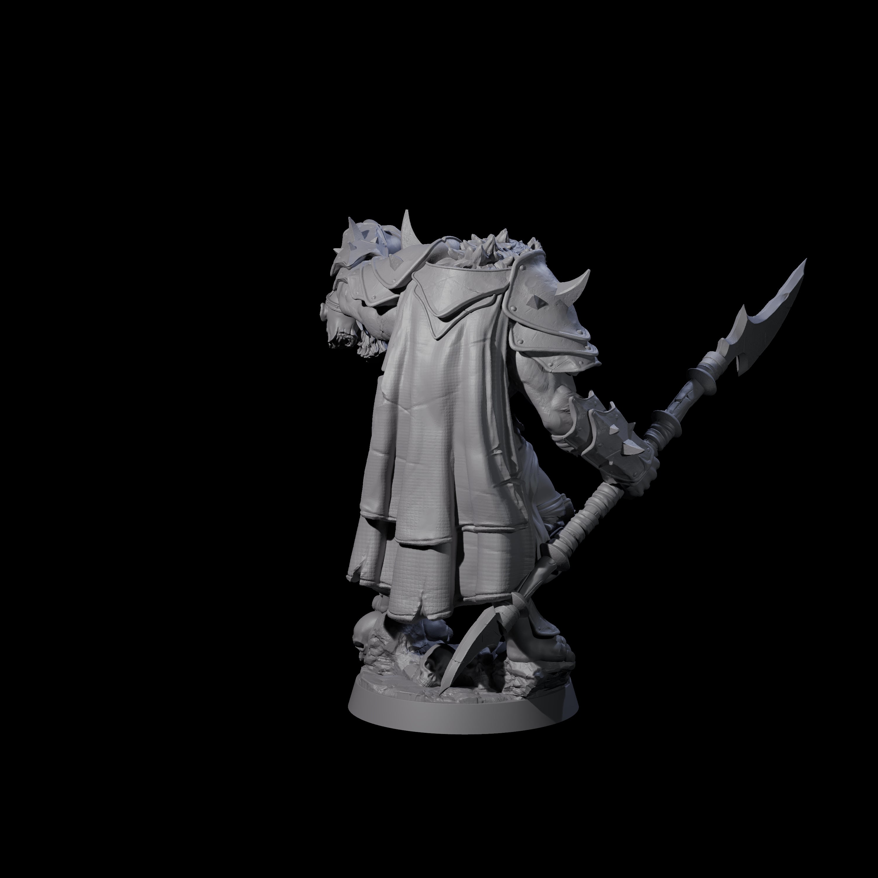 Cackling Gnoll Commander Miniature for Dungeons and Dragons, Pathfinder or other TTRPGs