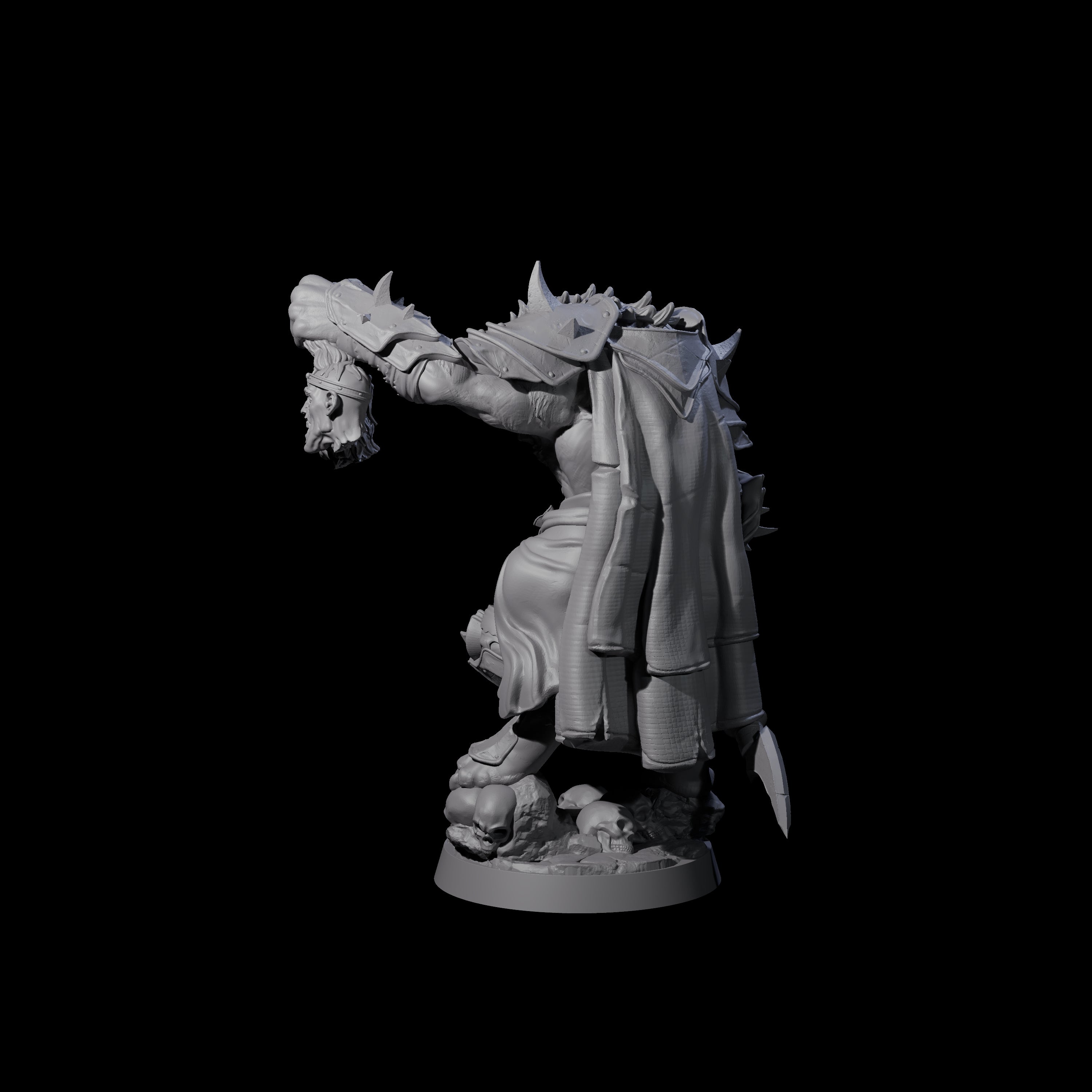 Cackling Gnoll Commander Miniature for Dungeons and Dragons, Pathfinder or other TTRPGs