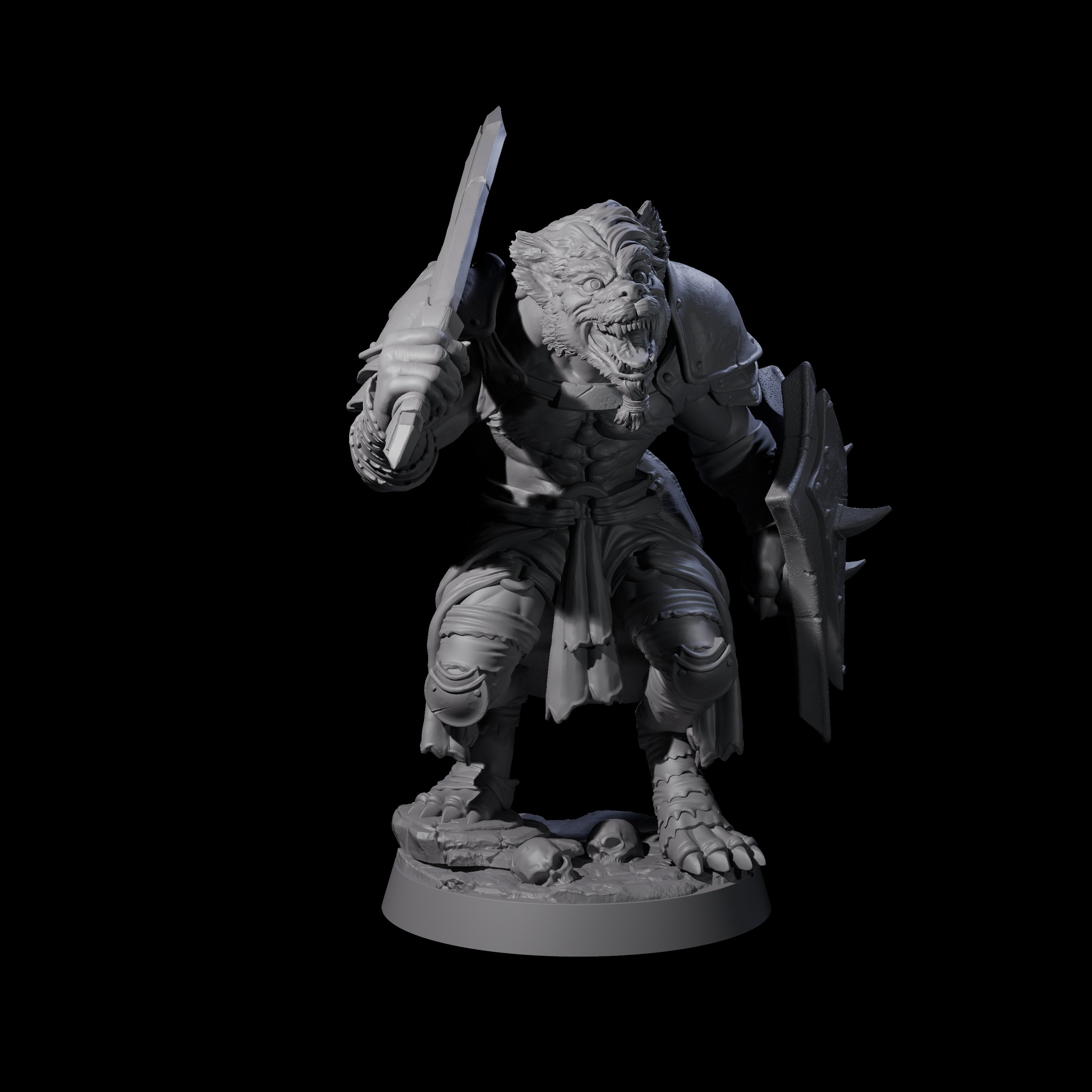 Cackling Gnoll D Miniature for Dungeons and Dragons, Pathfinder or other TTRPGs