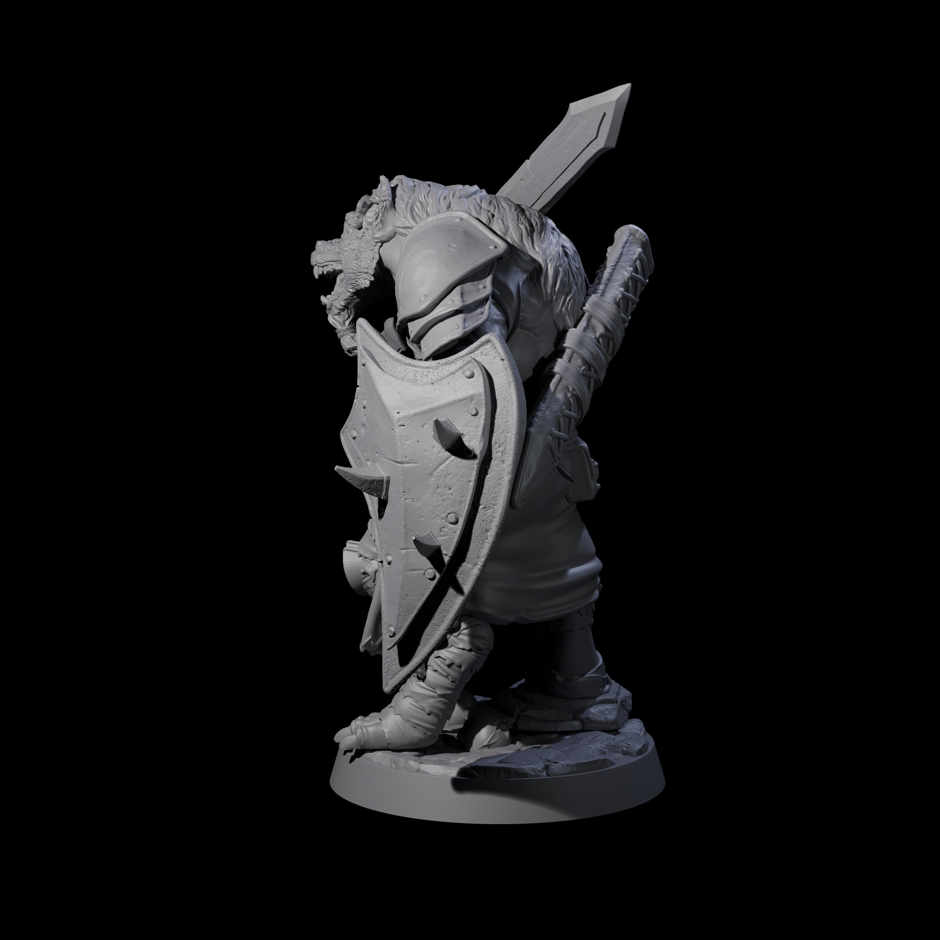 Cackling Gnoll D Miniature for Dungeons and Dragons, Pathfinder or other TTRPGs